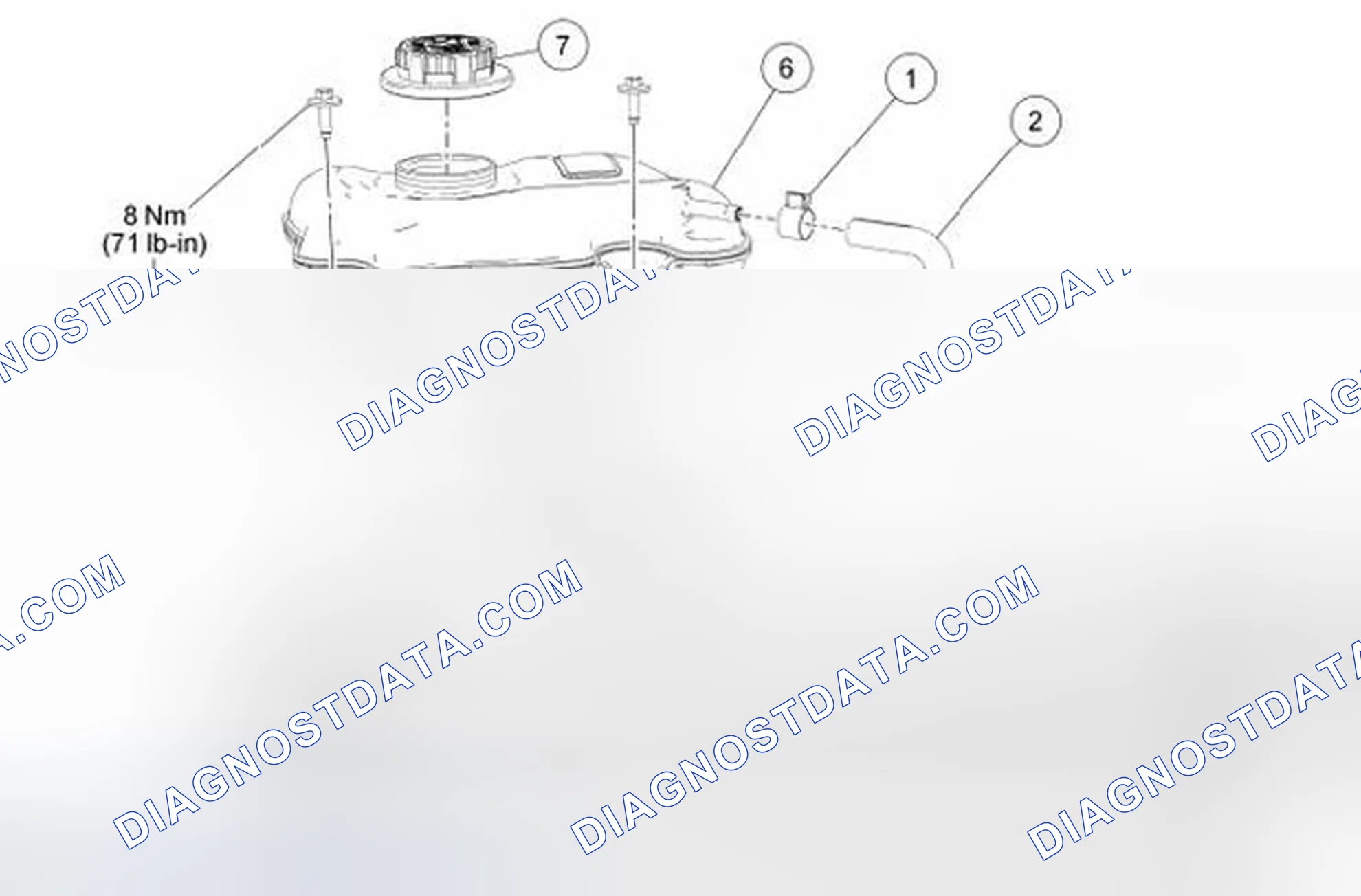 Scheme 18: Degas Bottle - 5.8L Engine