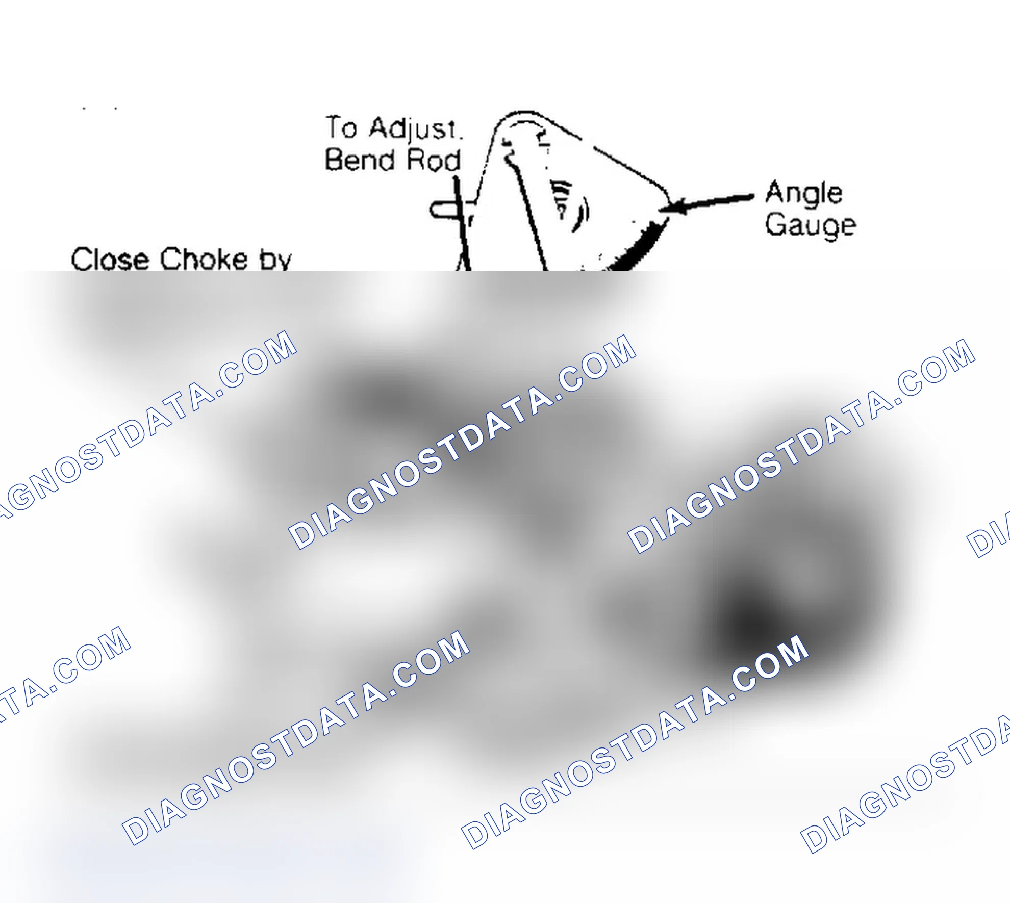Scheme 60: Choke Rod (Fast Idle Cam) Adjustment Close