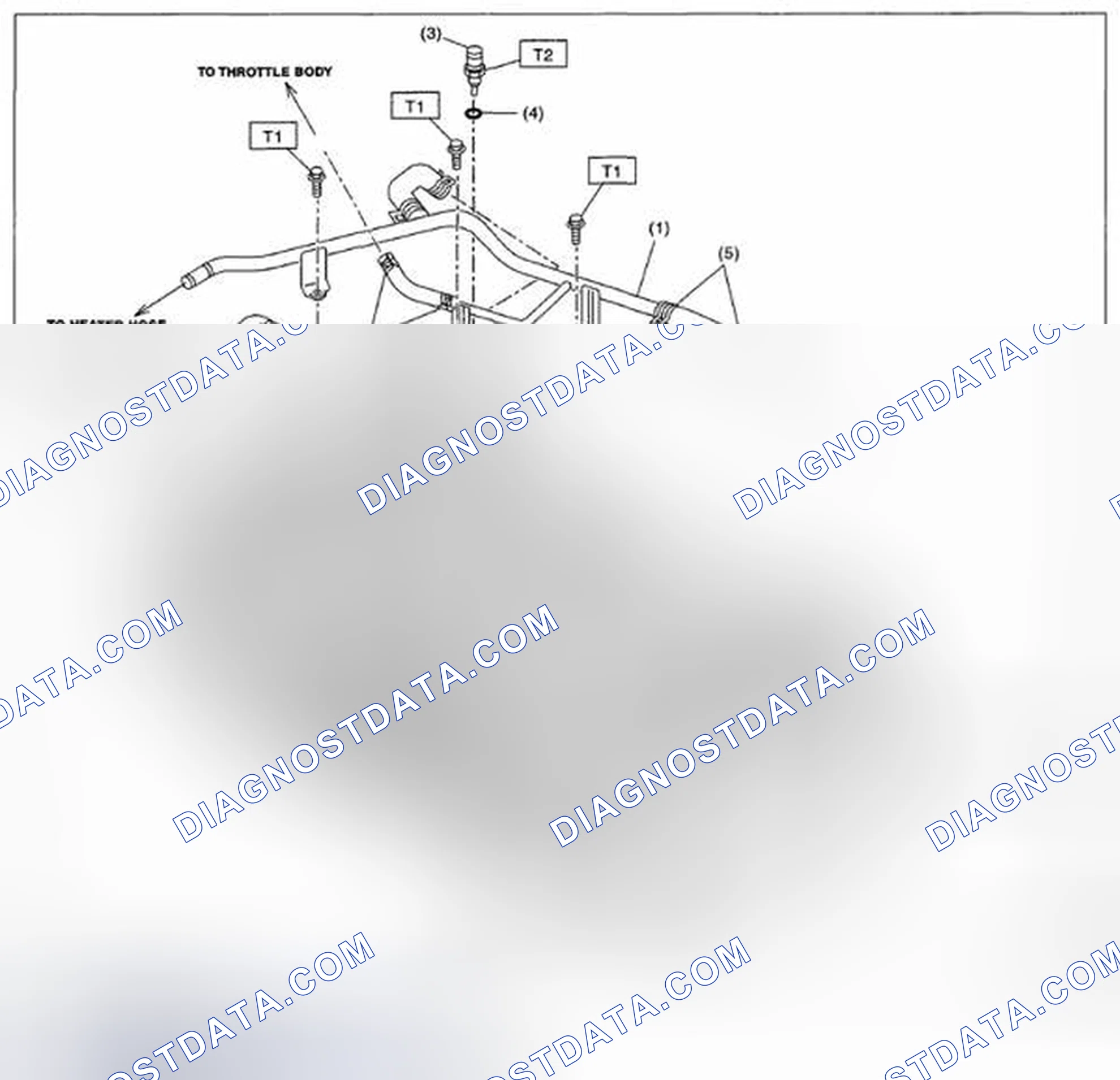 Scheme 3: ENGINE COOLANT TEMPERATURE SENSOR & HEATER HOSE