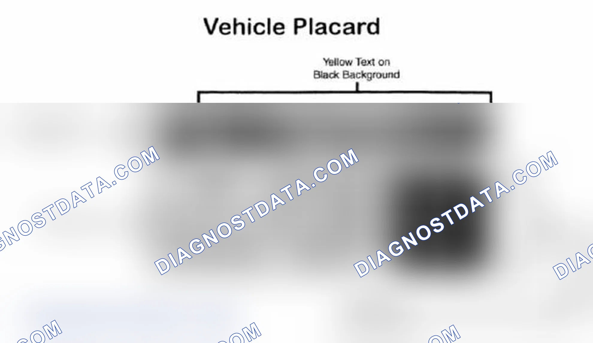 Scheme 28: Vehicle Tire Placard - Typical