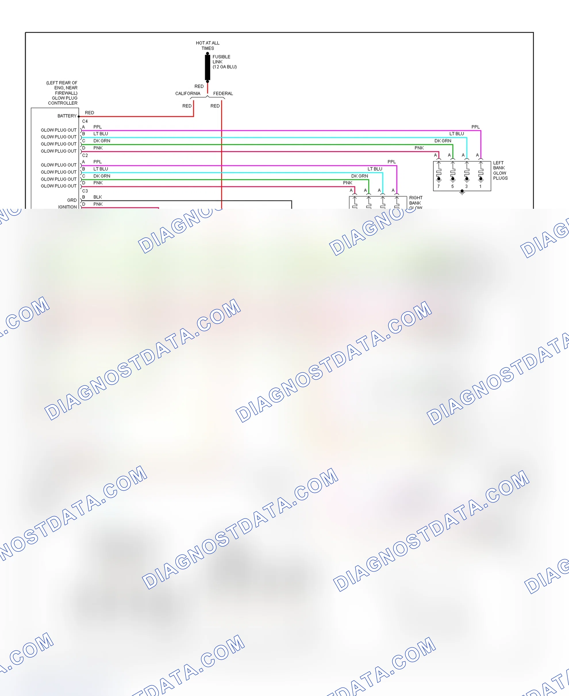 Scheme 105: PCM Wiring Diagram (Forward Control - Motorhome Chassis - 6.5L - 4 Of 4)