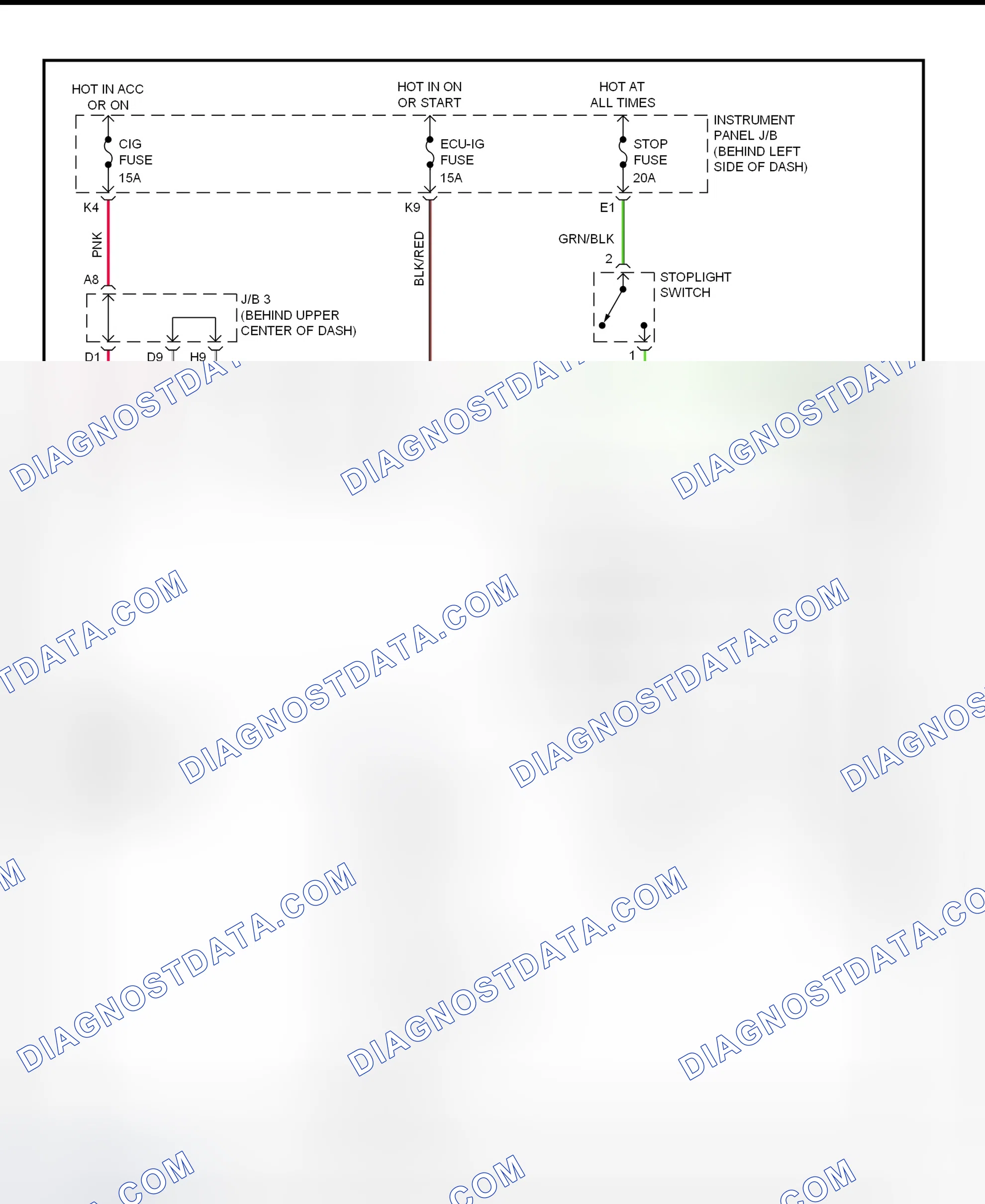 Scheme 296: Shift Interlock System Wiring Diagram (2001 - Lexus RX300)
