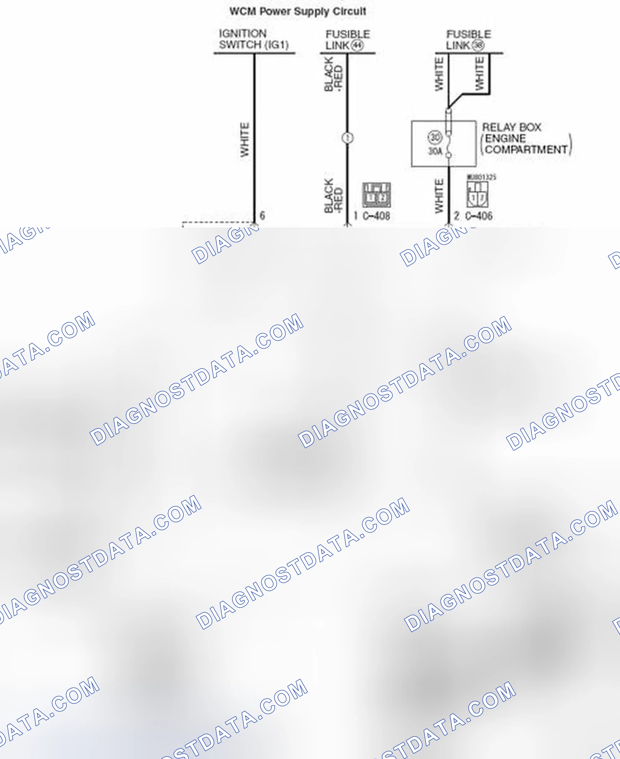 Scheme 3: DTC B2101: IG SW START POS.CIRCUIT LOW; DTC B2102: IG SW START POS.CIRCUIT HIGH
