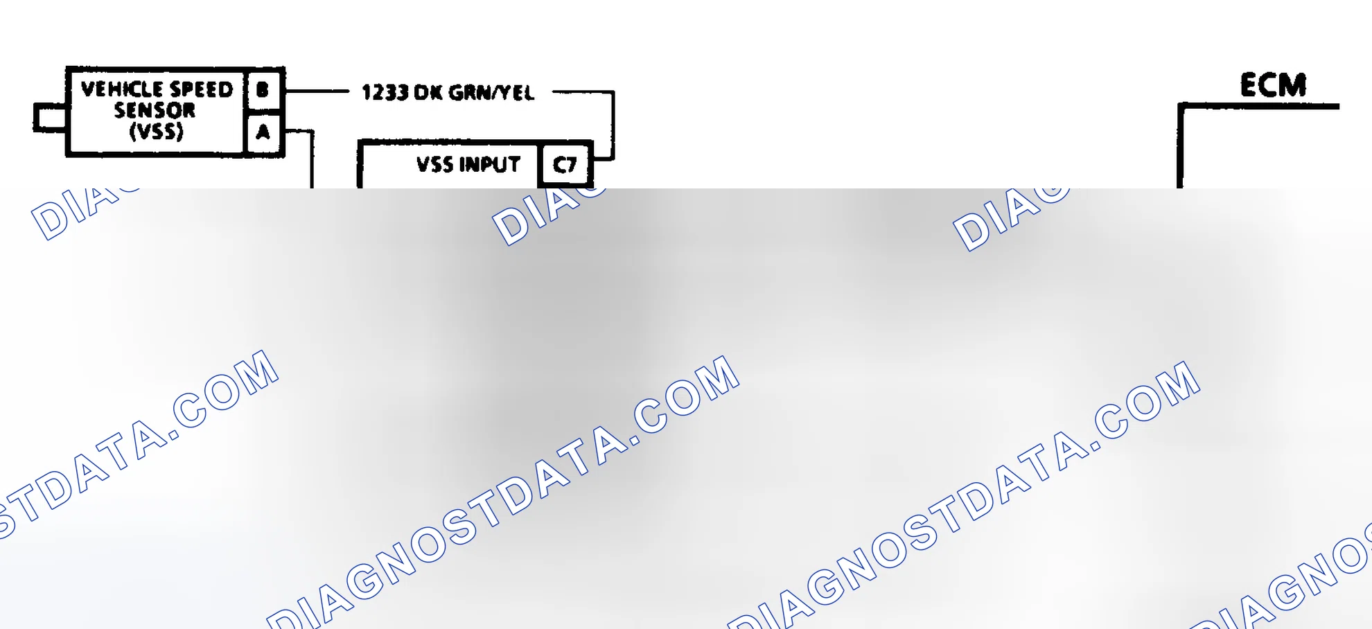 Scheme 105: Code 24 Schematic ("P" Series M/T) Vehicle Speed Sensor Transmission Output Signal