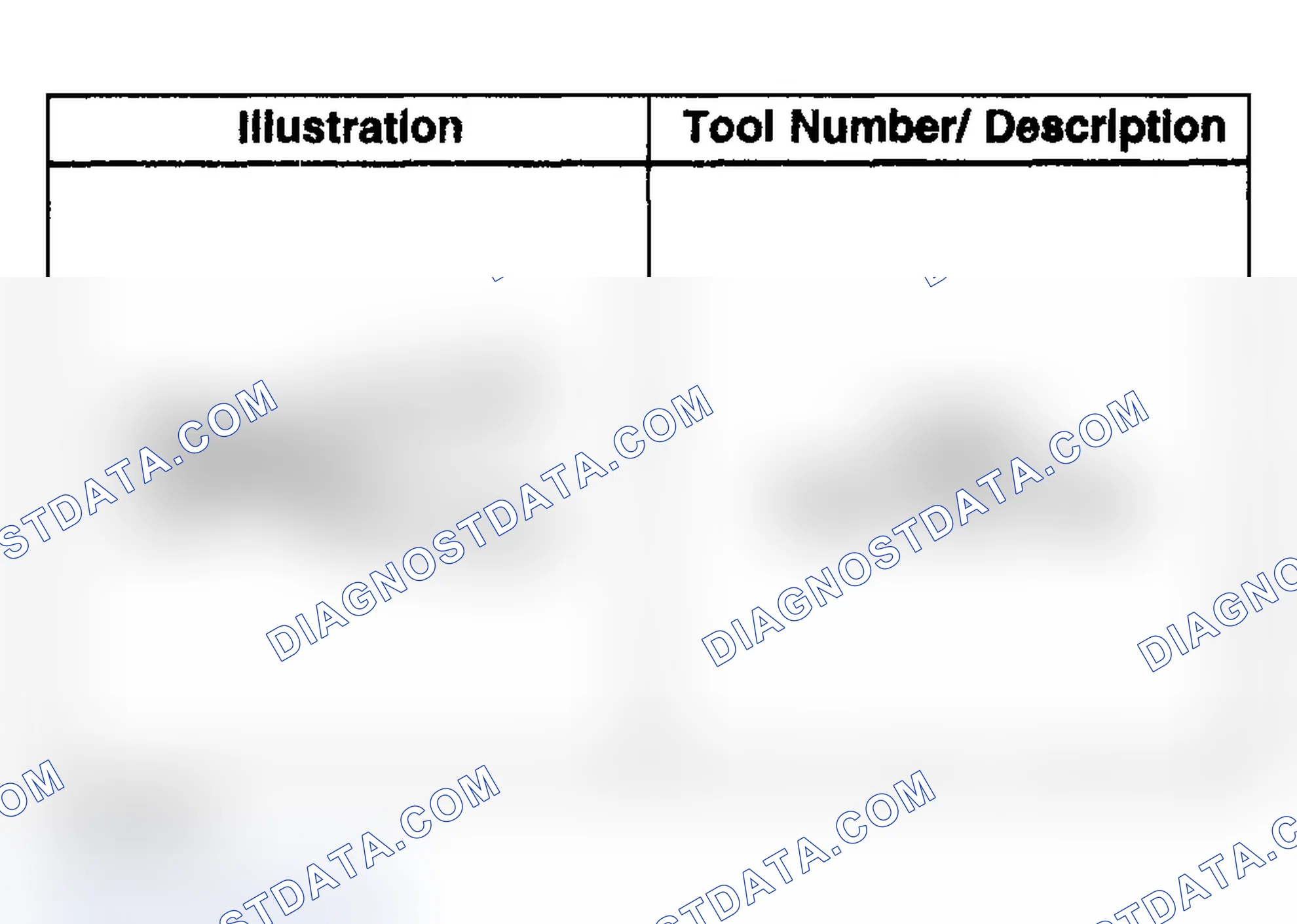 Scheme 272: Special Tools and Equipment