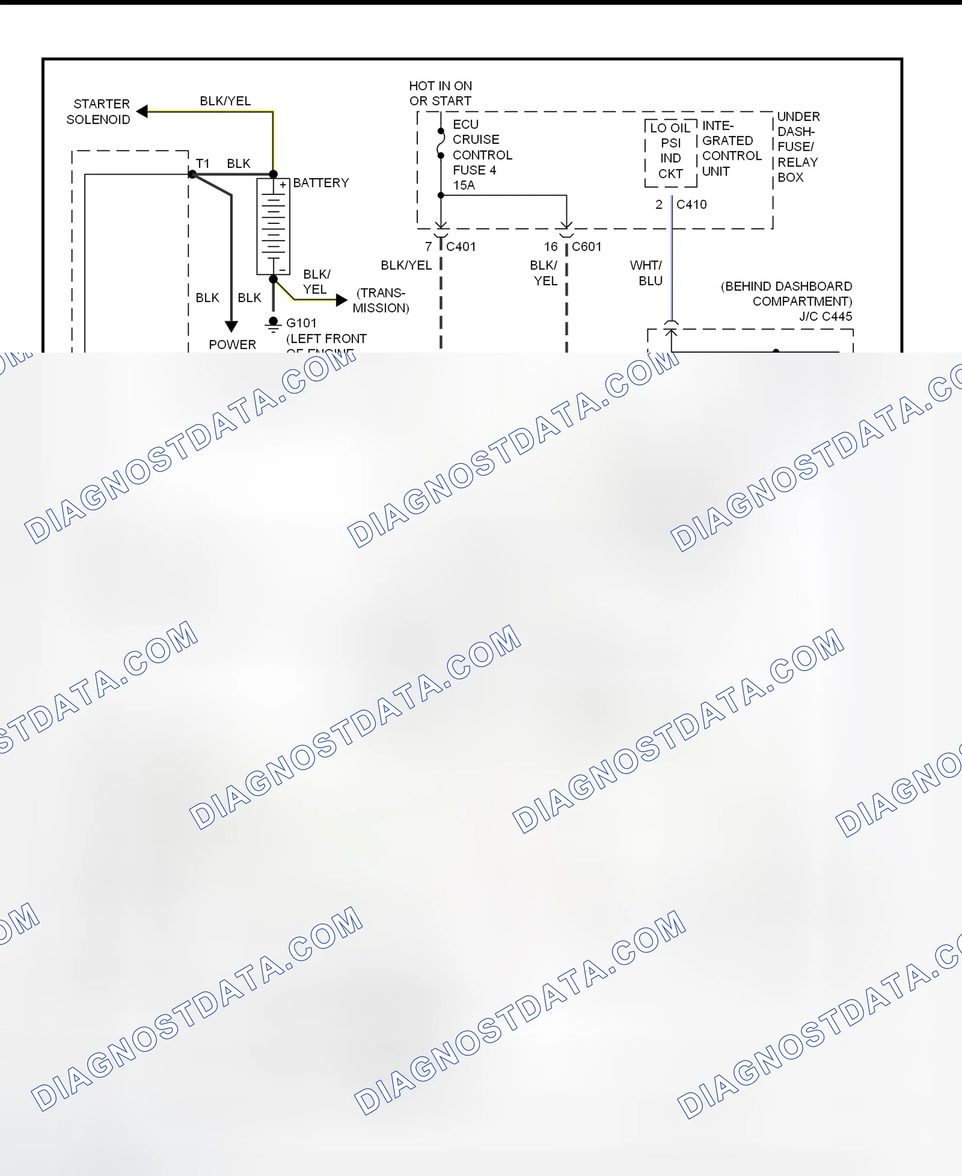Scheme 1: Charging System Wiring Diagram (Oasis)