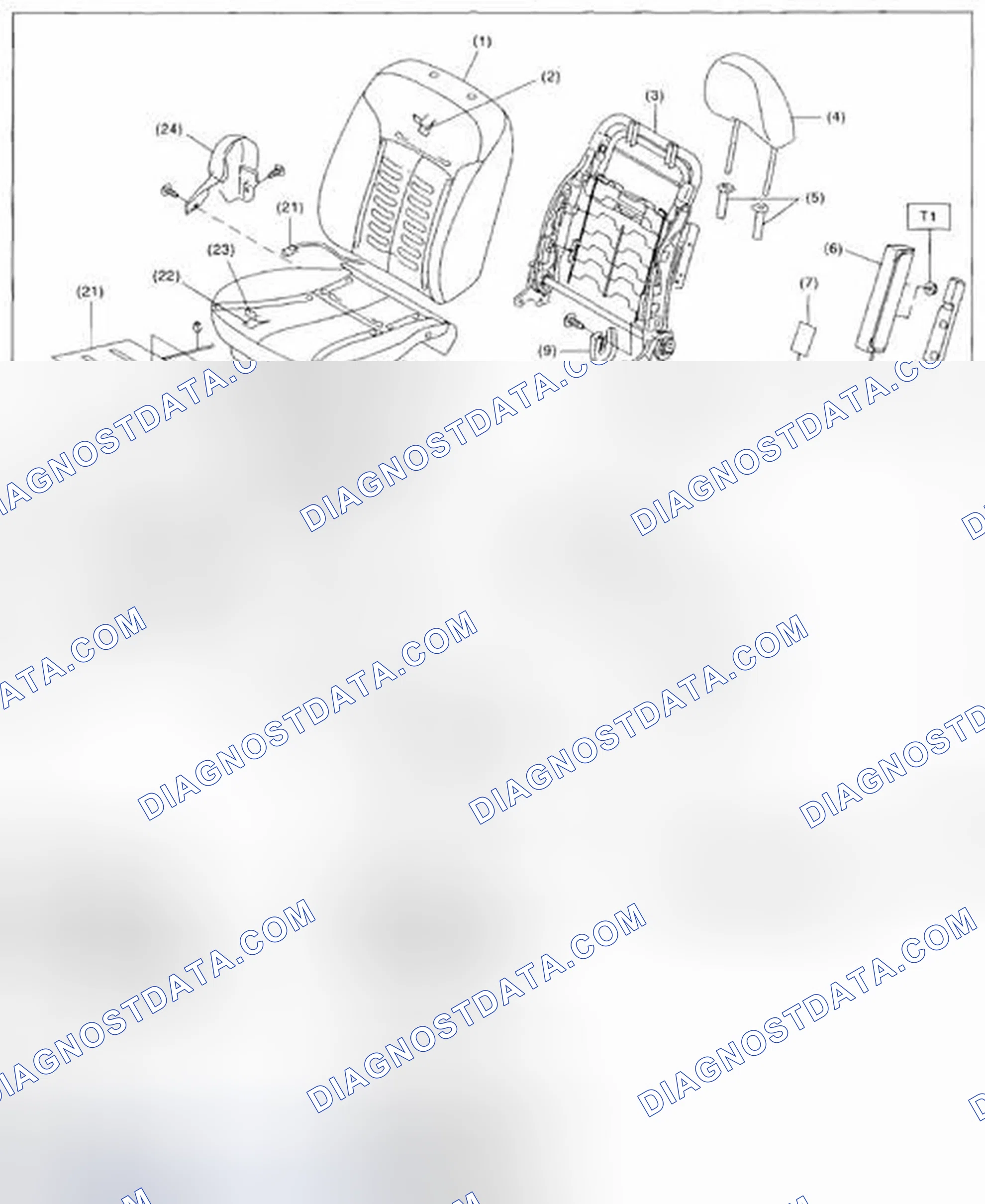 Scheme 1: FRONT SEAT LH