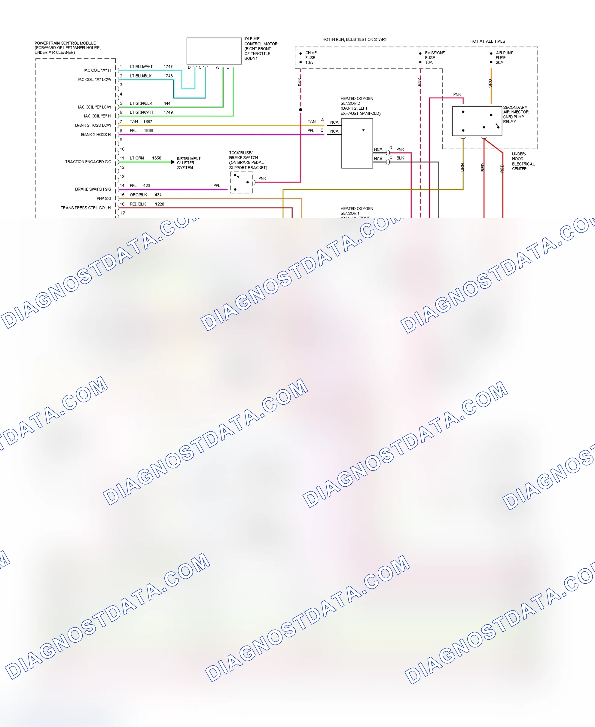 Scheme 100: 5.7L (VIN P) PCM Wiring Diagram (2 Of 3)