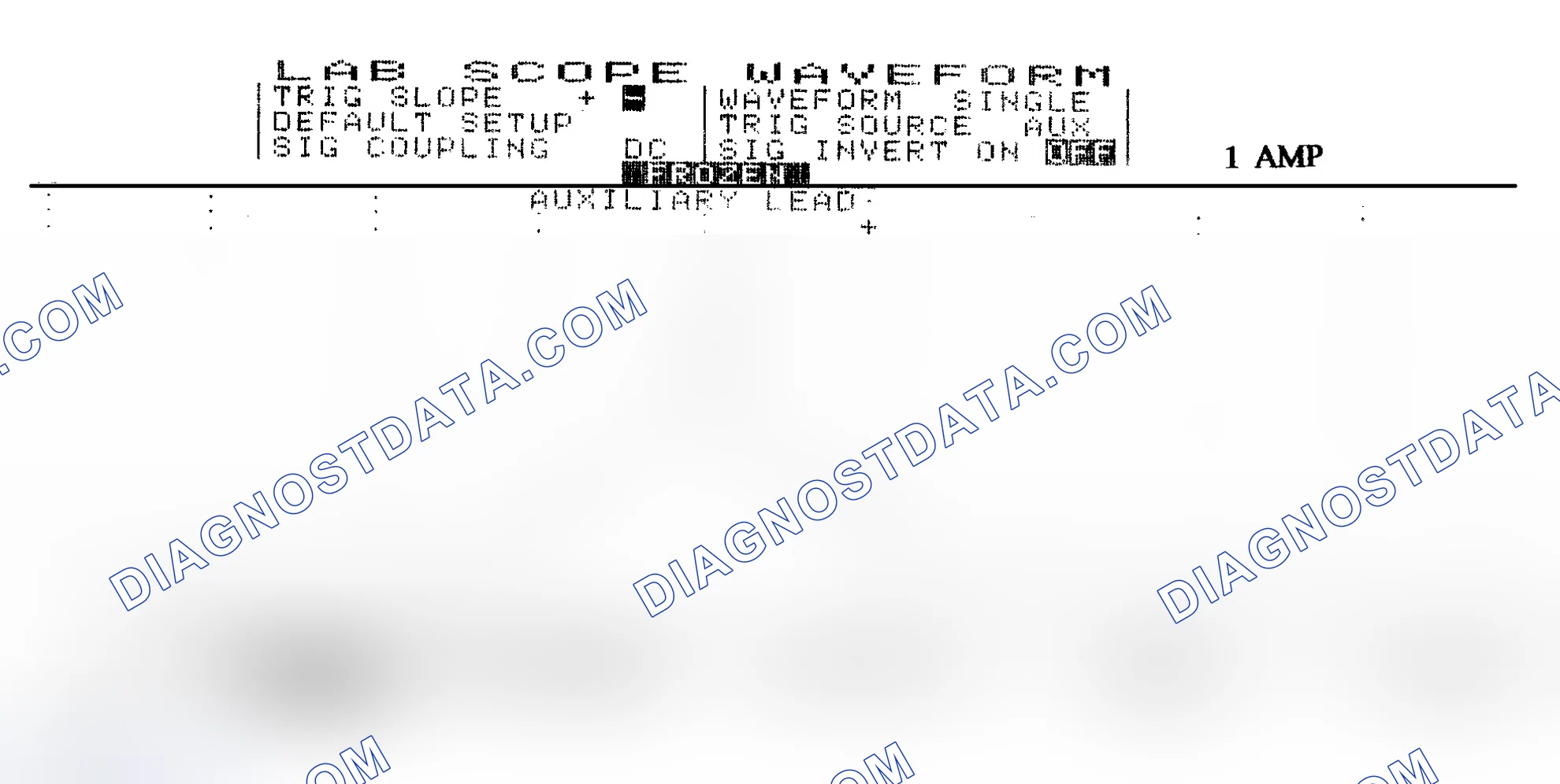 Scheme 329: Injector Waveform (Current) - Cursors Used - Known Good