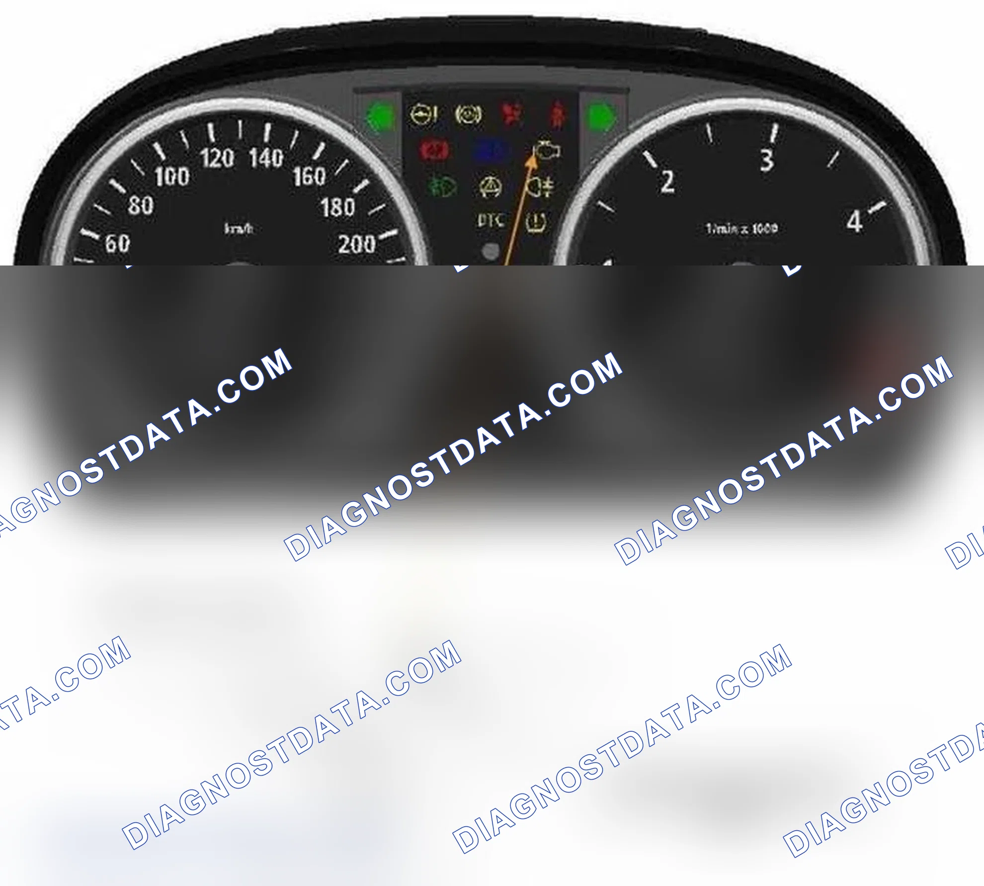 Scheme 54: 1.17.1 Location of the Malfunction Indicator Light for following models
