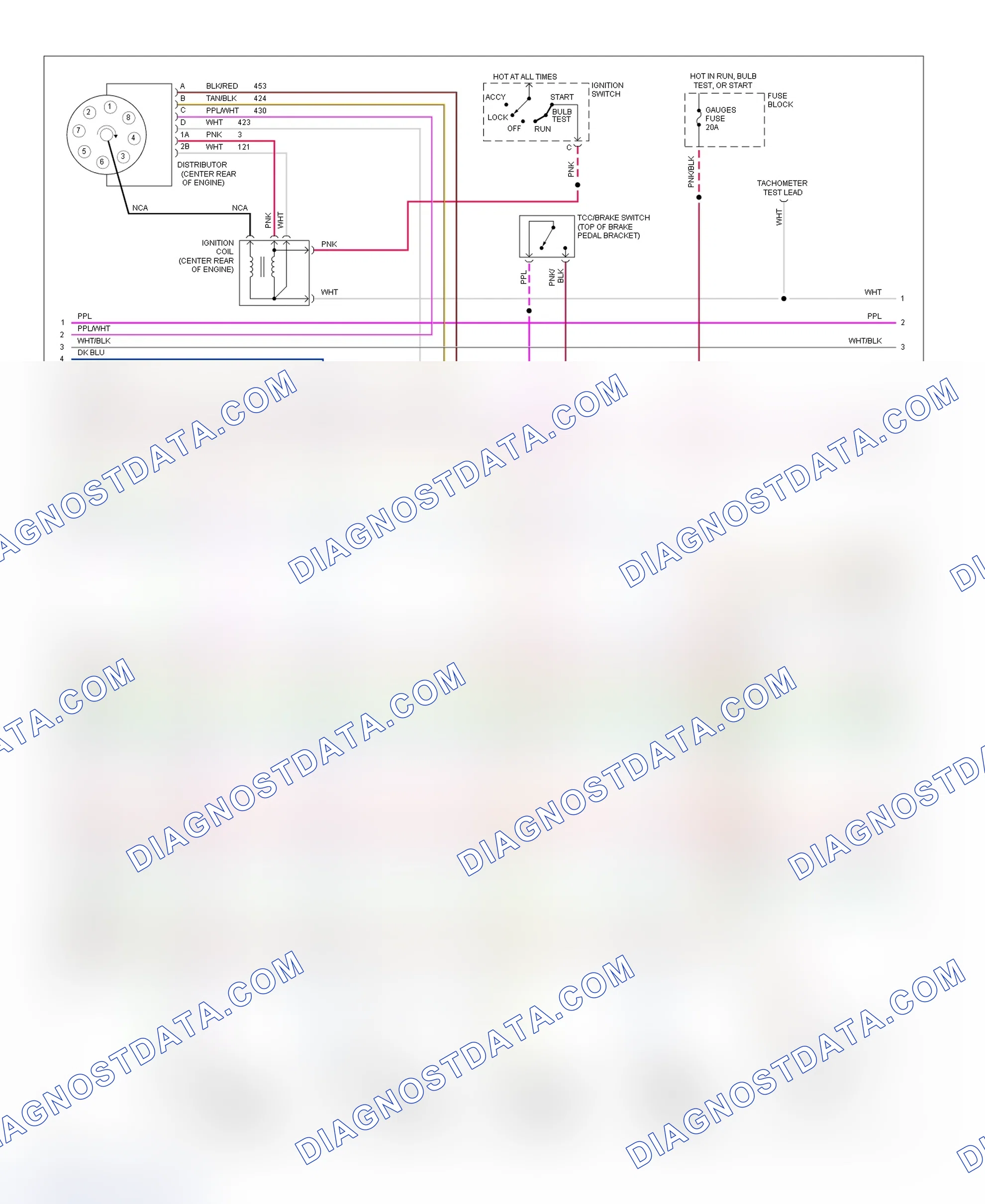 Scheme 30: Wiring Diagram (Pickup, Sierra & Suburban - 7.4L With A/T - 2 Of 3)