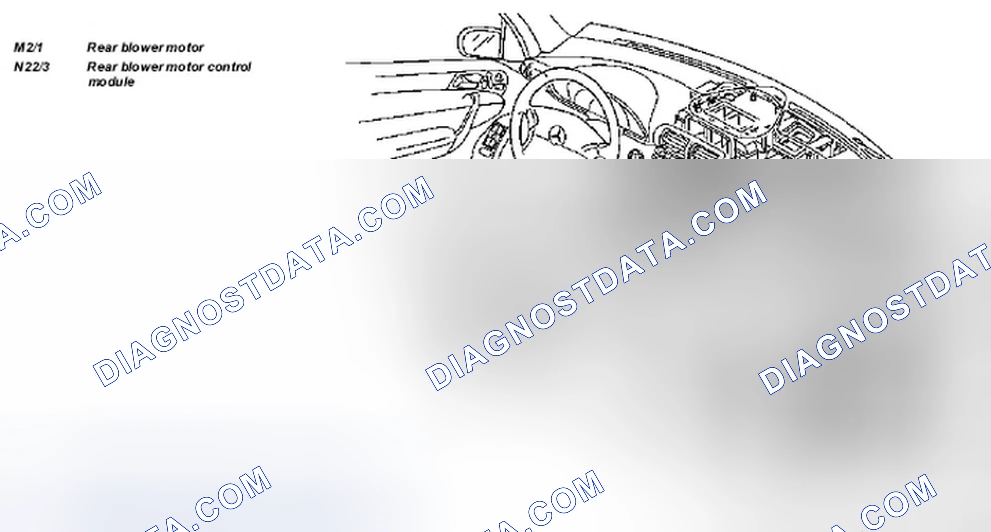 Scheme 7: Locating Rear Blower Motor And Rear Blower Motor Control Module