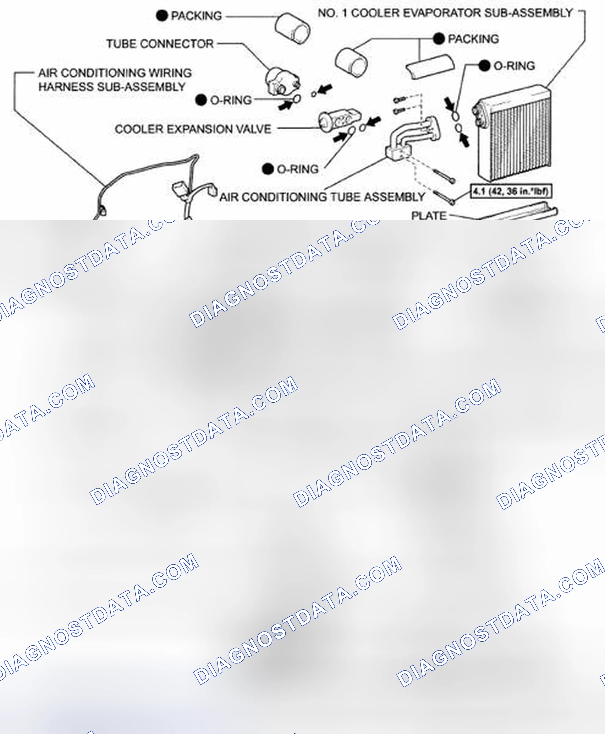 Fig. 139: Identifying Air Conditioning And Blower Unit Components With Torque Specifications (2 Of 2)