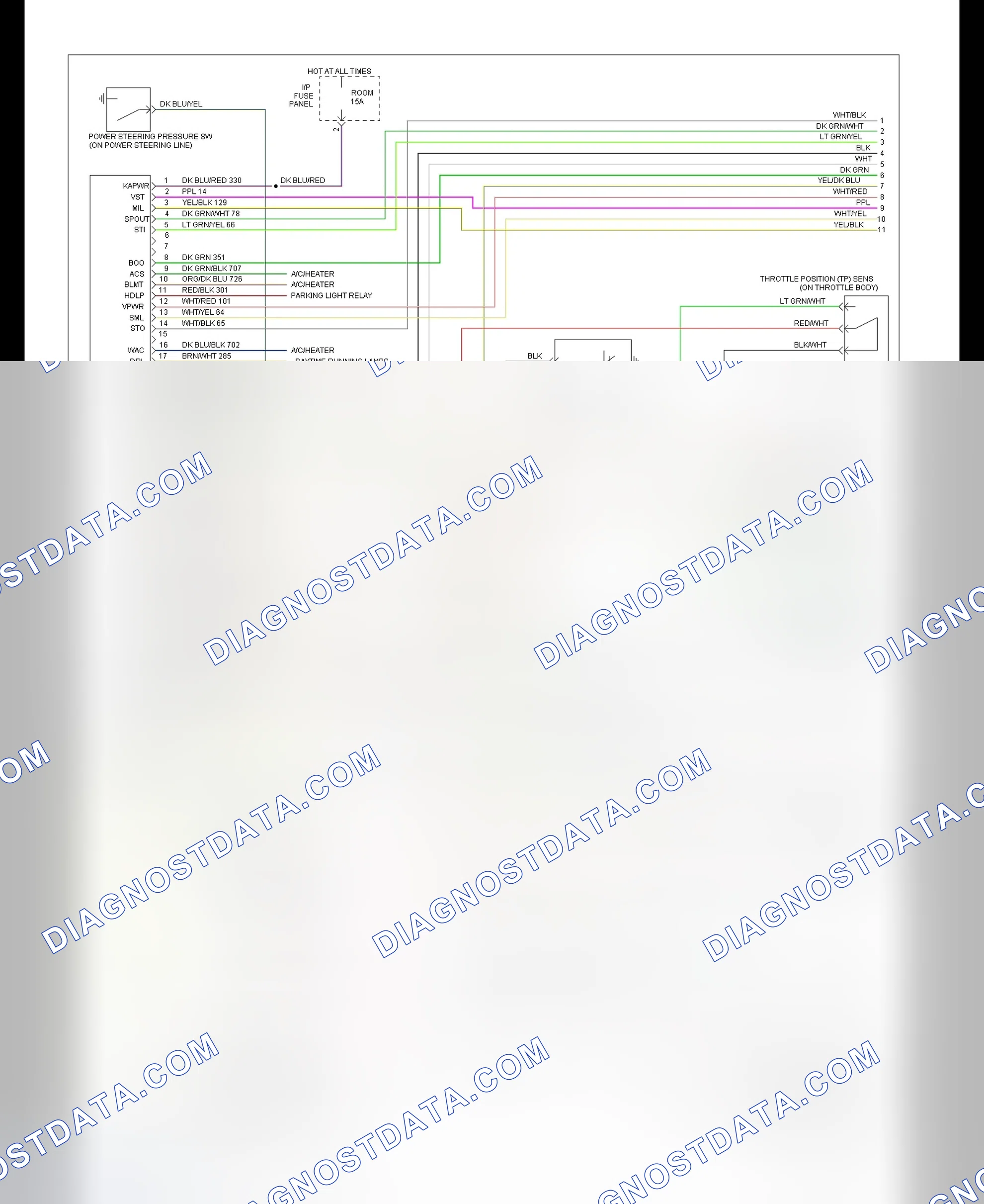 Scheme 204: EEC Wiring Diagram Escort & Tracer 1.8L M/T - 1 Of 2
