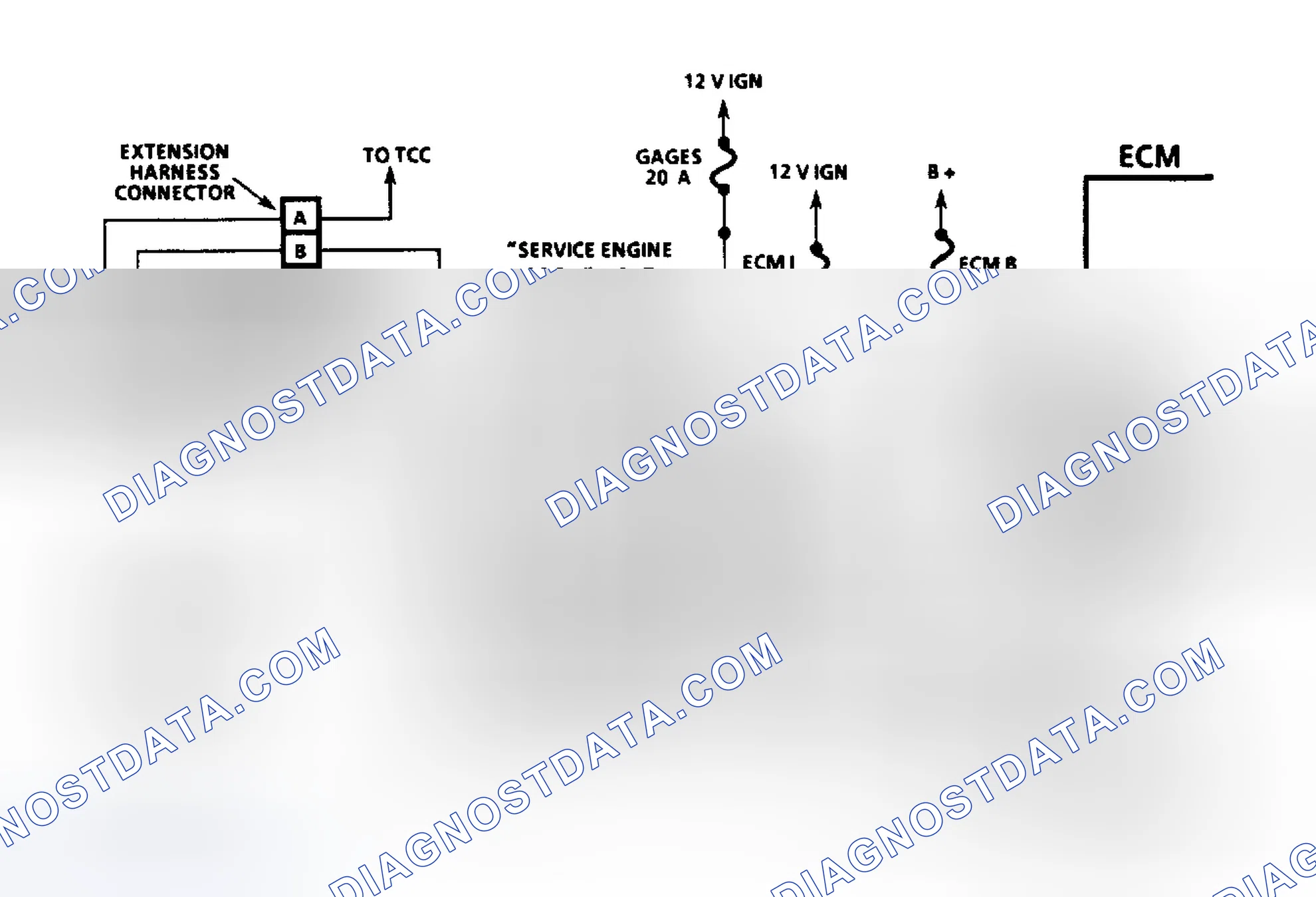 Scheme 8: Diesel Fuel Injection Diagnostic Circuit Schematic (Commercial Van & Van)