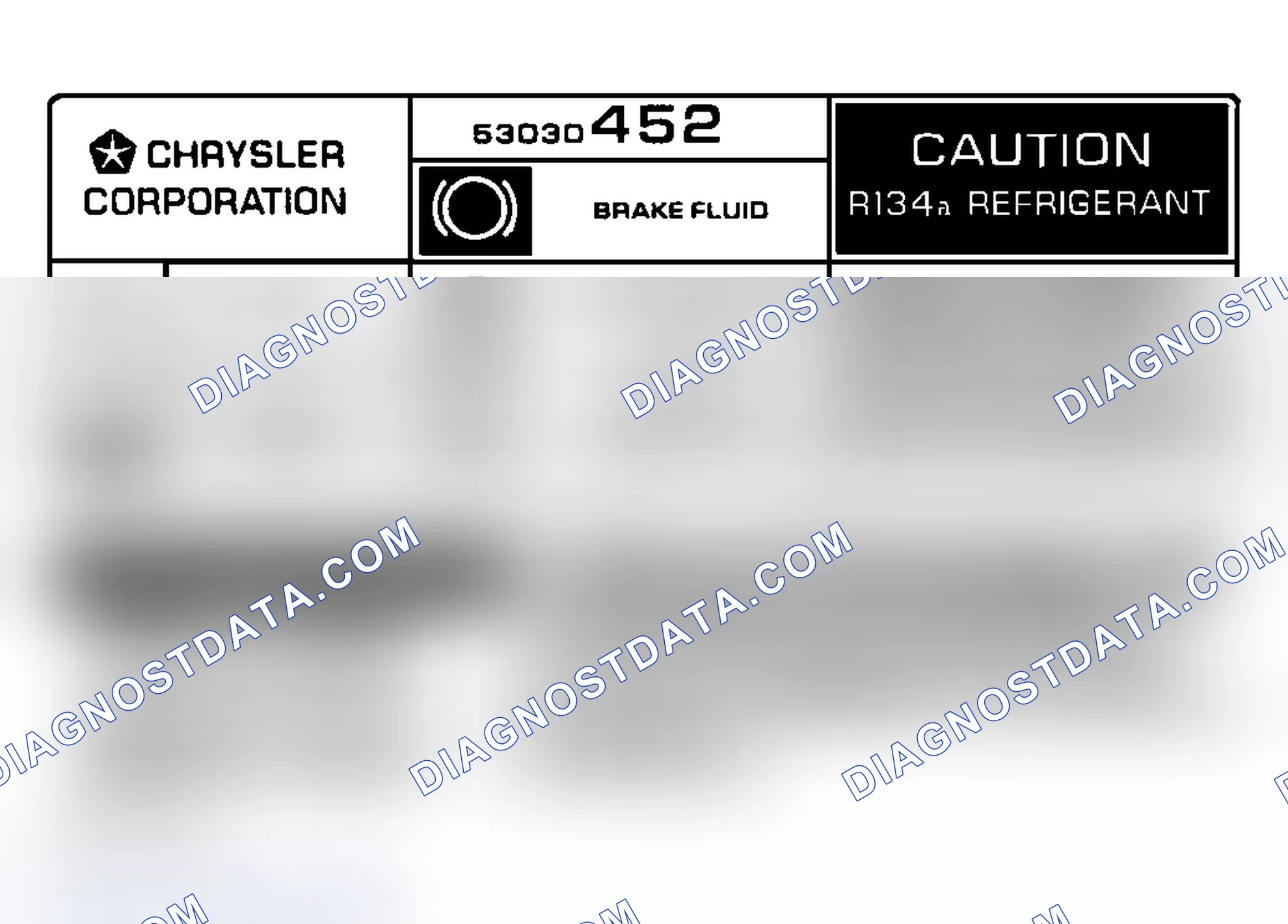 Scheme 6: Underhood A/C Specification Labels
