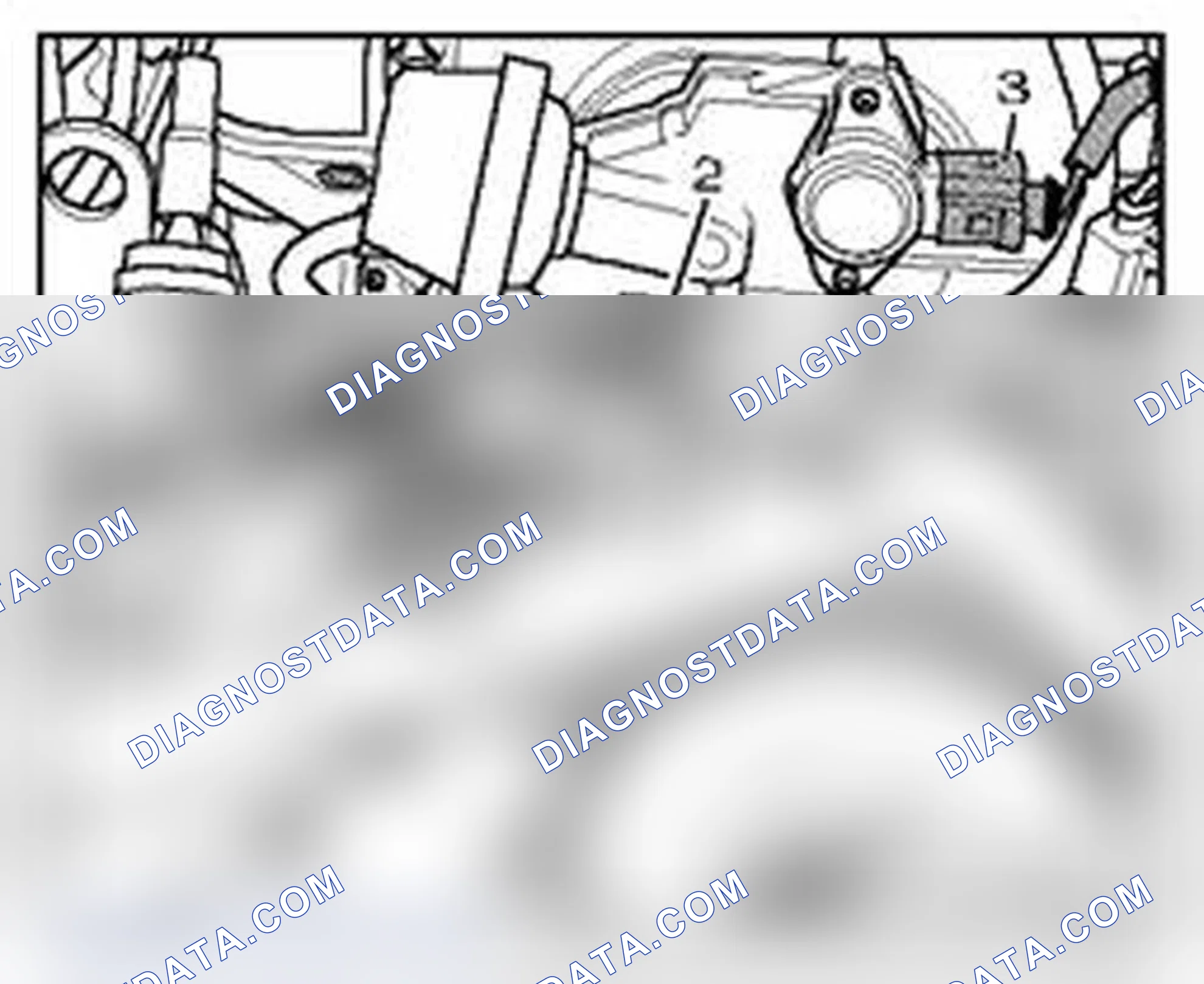 Scheme 917: Component location front on engine