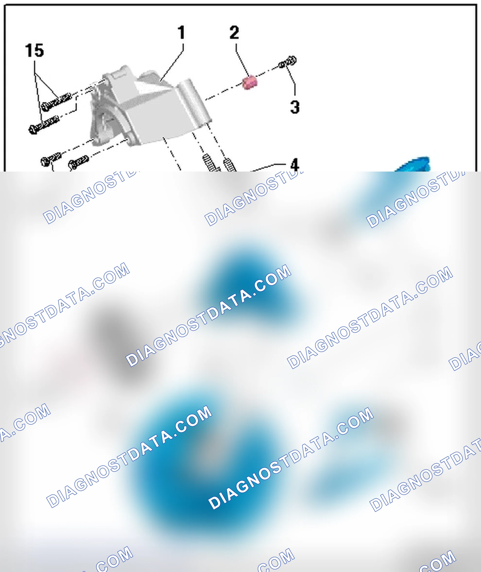 Scheme 111: POWER STEERING PUMP, VEHICLES WITHOUT DYNAMIC STEERING - ENGINE CODE(S): CALA