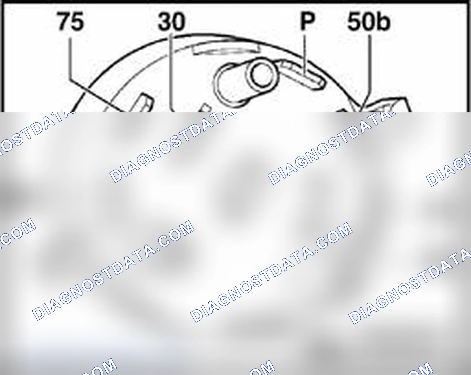 Scheme 298: Ignition/starter switch, multi-pin connector assignments