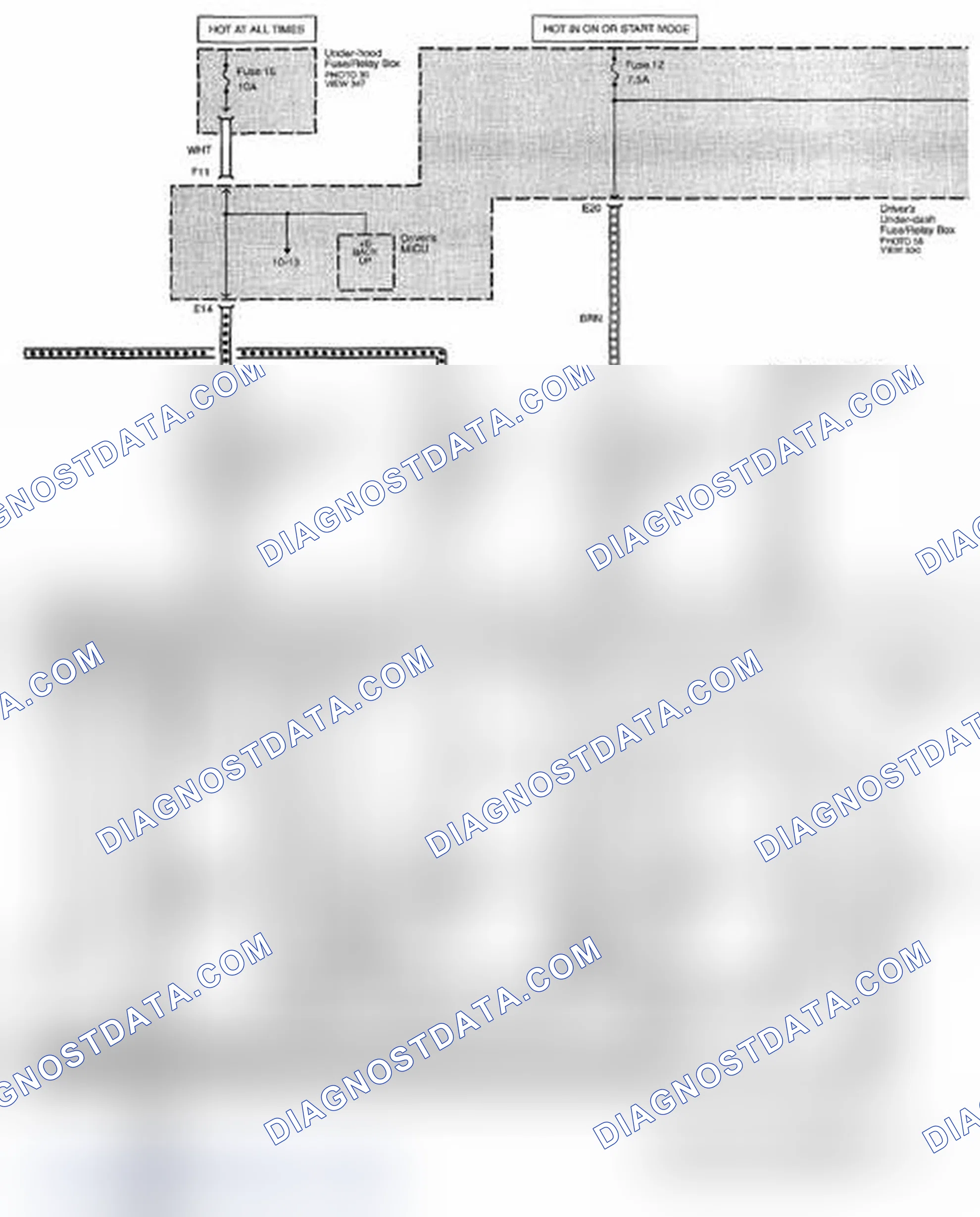 Scheme 221: Remote Starting System Circuit Diagram (Acura Accessory:Keyless Access) (Page 21-34)