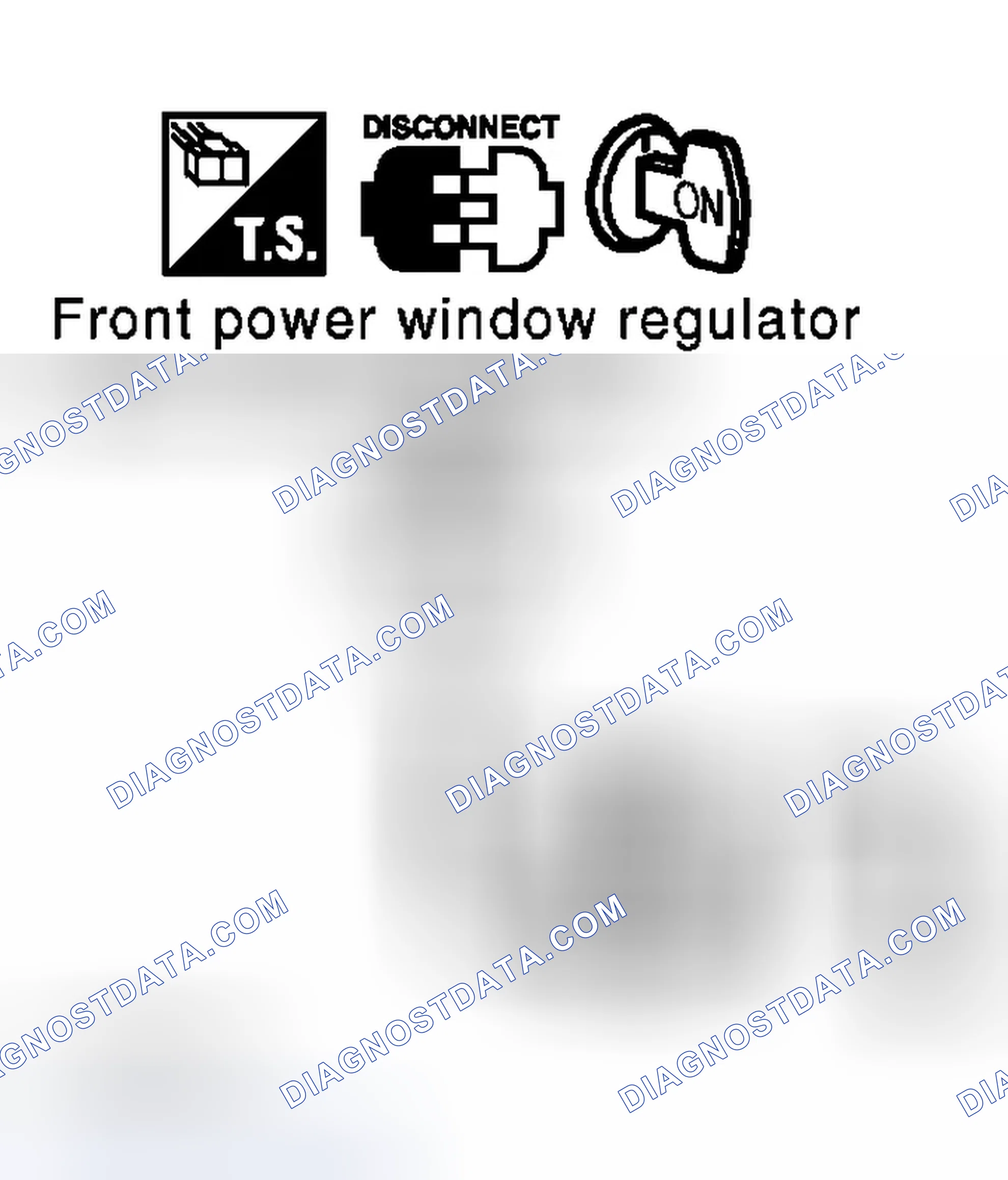 Scheme 22: Front Power Window Regulator Circuit Check (Driver Side)