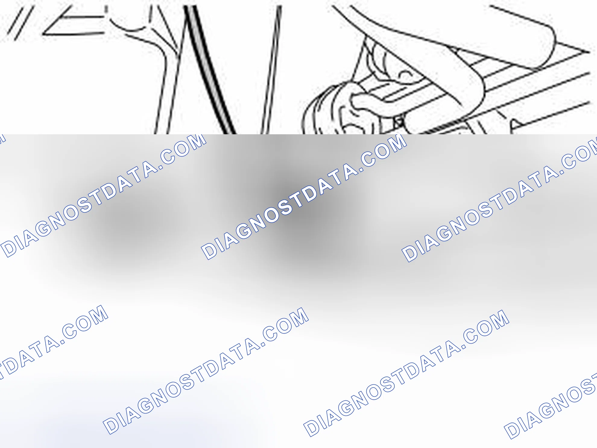 Scheme 349: Removing the rear exhaust temperature sensor