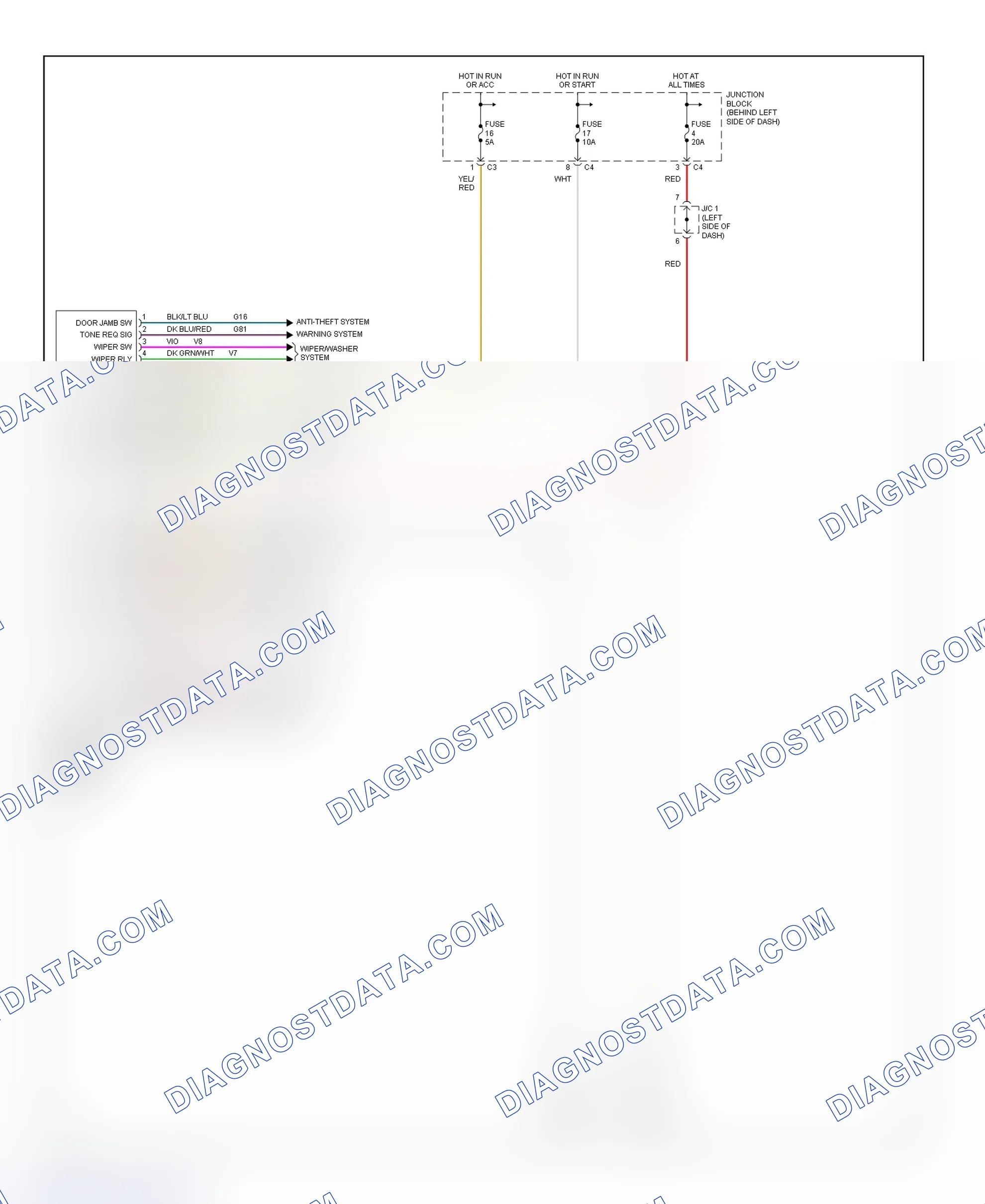 Scheme 92: BCM Wiring Diagram (Ram Van & Ram Wagon)