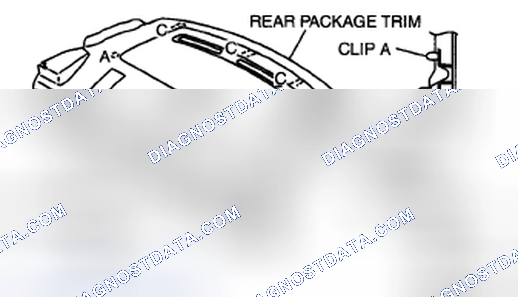 Scheme 61: REAR PACKAGE TRIM REMOVAL/INSTALLATION