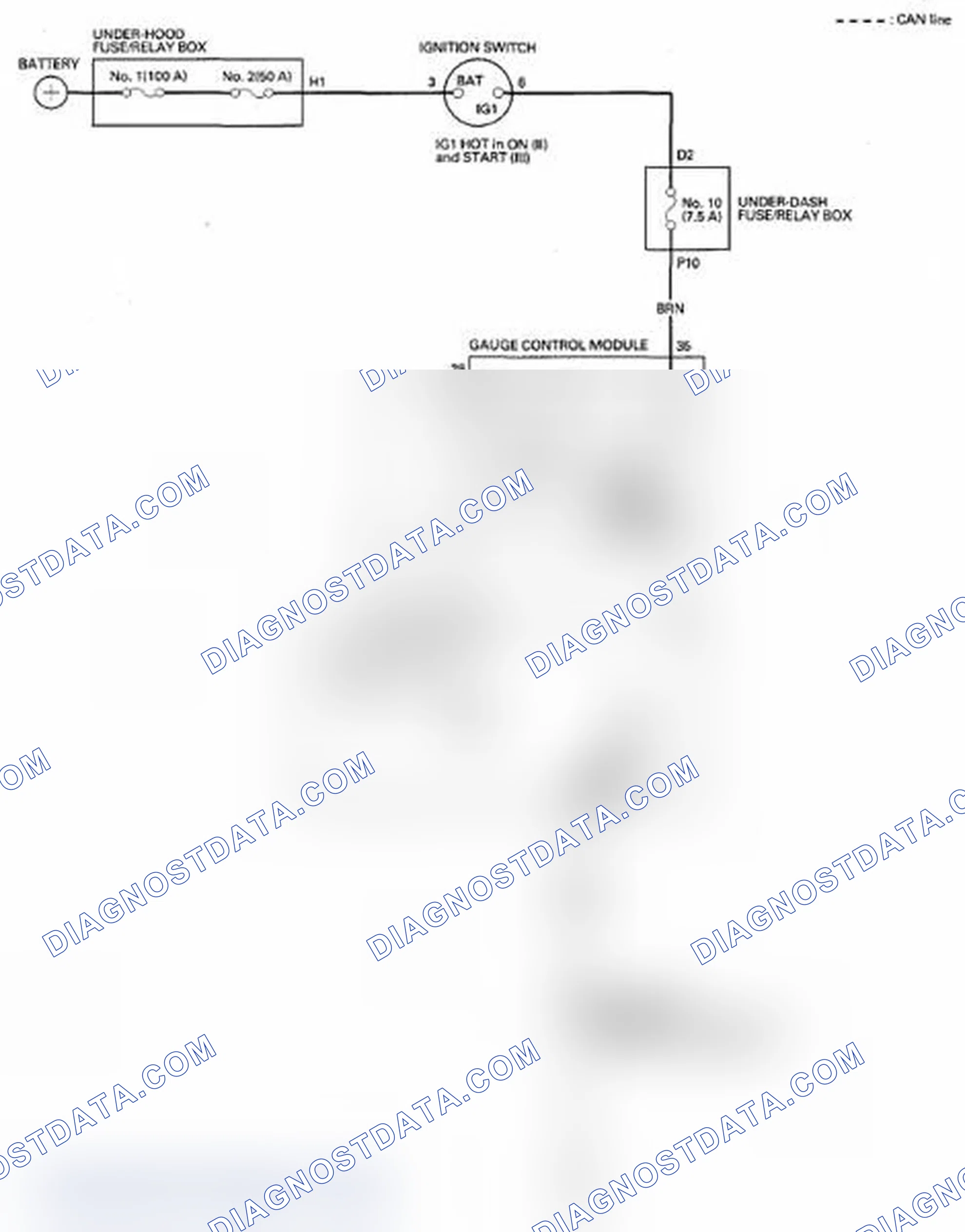 Scheme 3: Low Oil Pressure Indicator Circuit Diagram