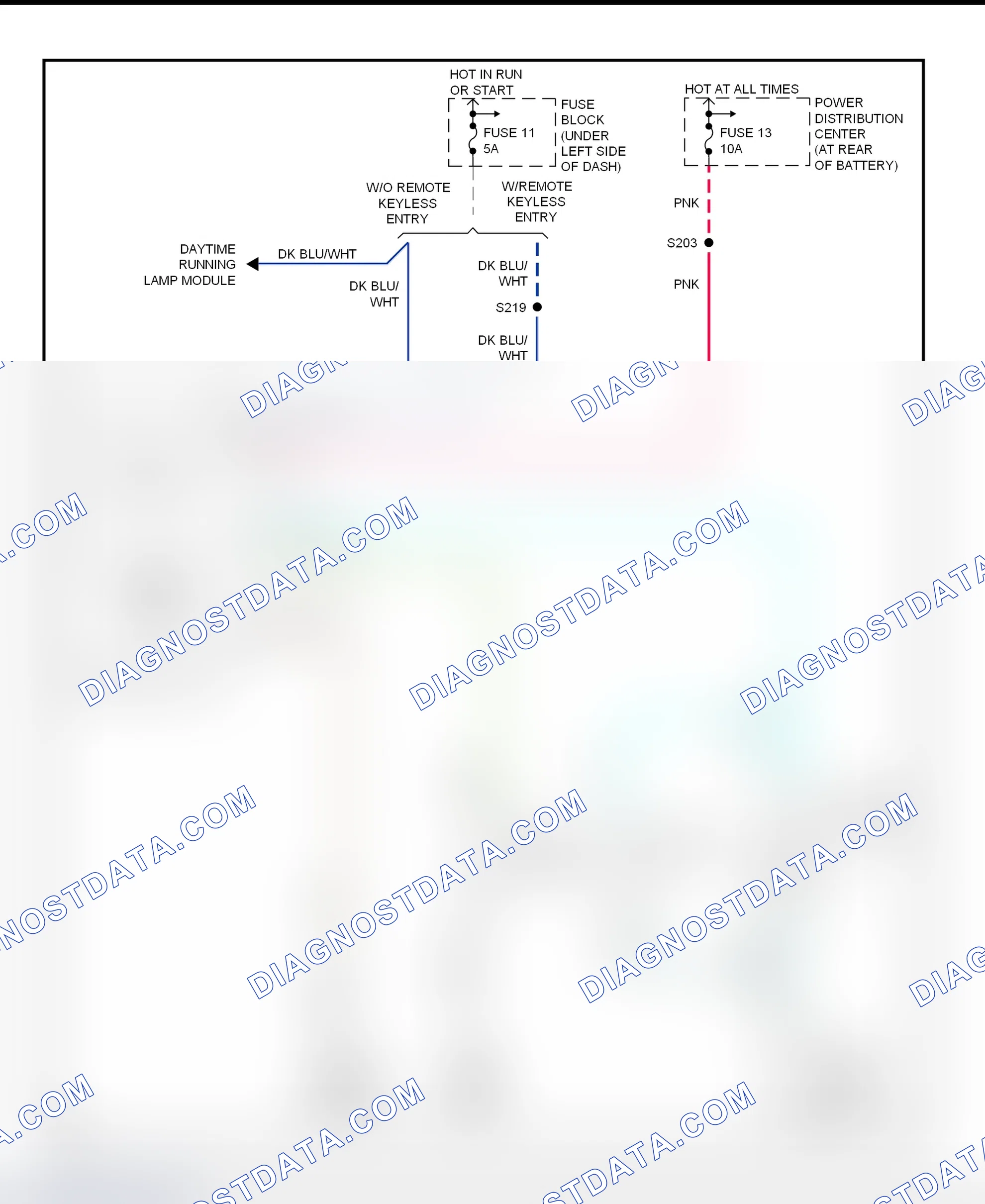 Fig. 7: Warning Systems Wiring Diagram (Neon)