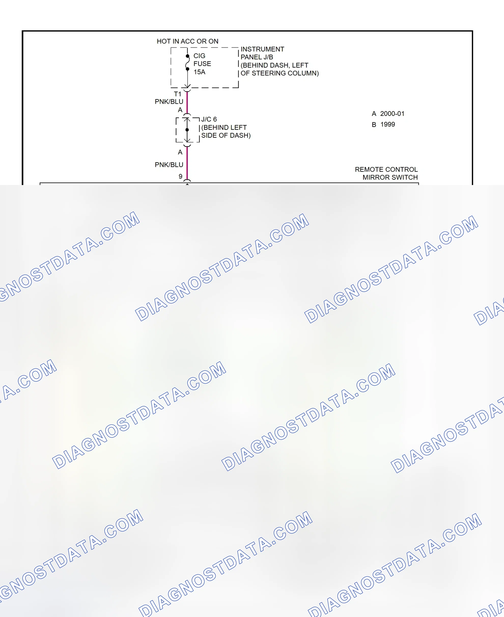 Scheme 30: Power Mirror System Wiring Diagram (Camry Solara)