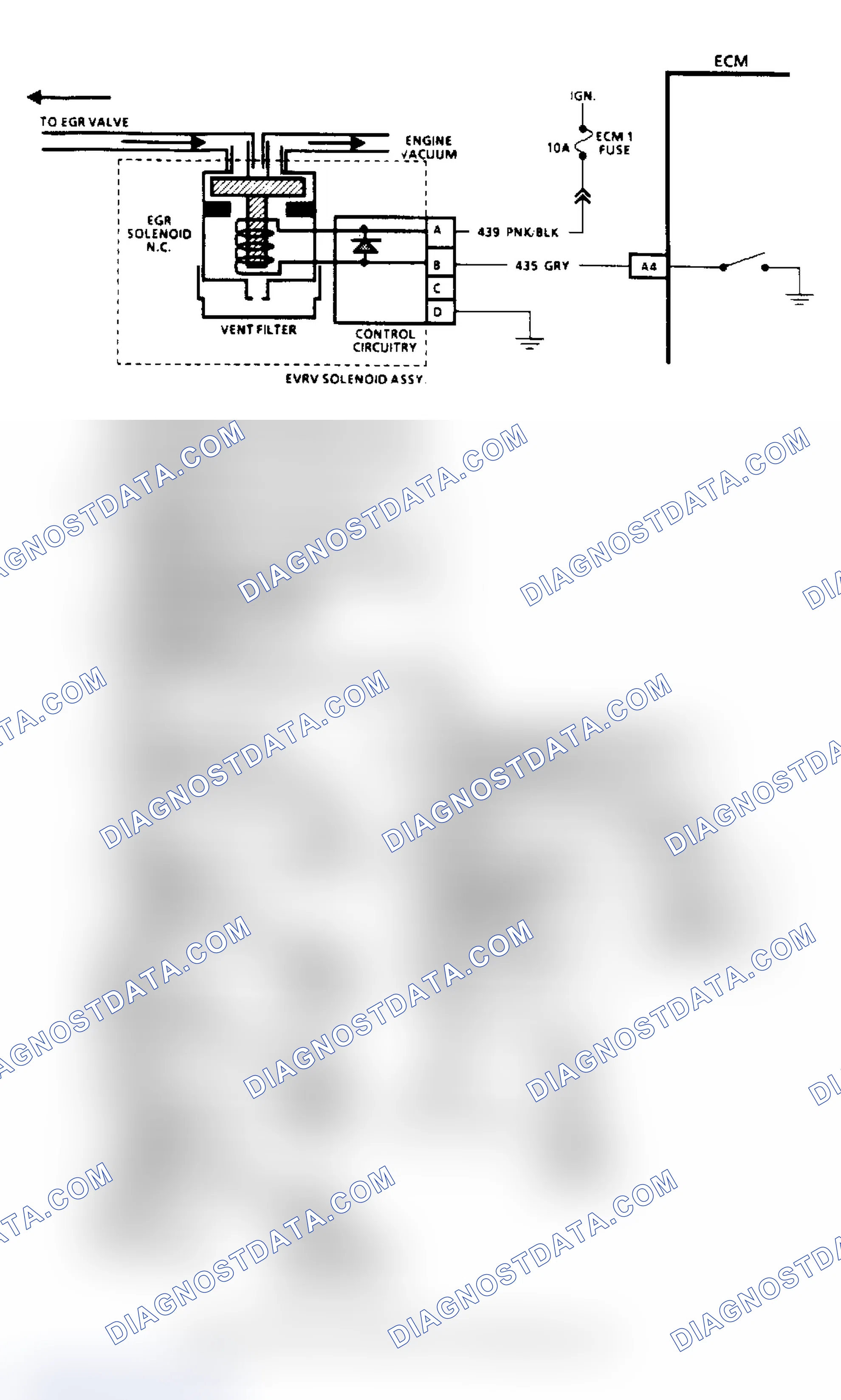 Scheme 61: Code 32, EGR System Failure (2.5L, 4.3L (Except "S/T"), 5.0L & 5.7L Under 8500 GVW) Flow Chart & Schematic