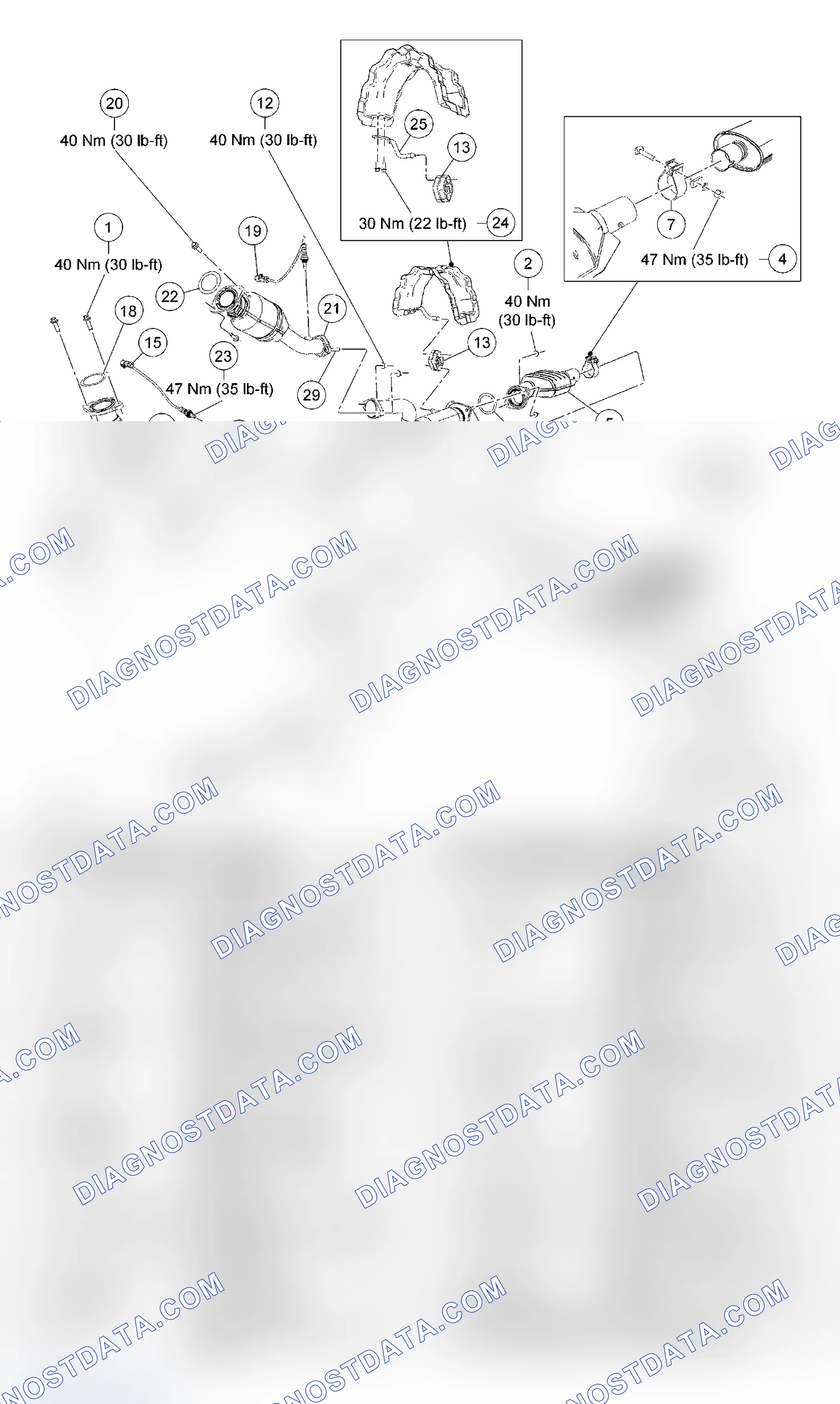 Scheme 5: Exhaust System - Exploded View