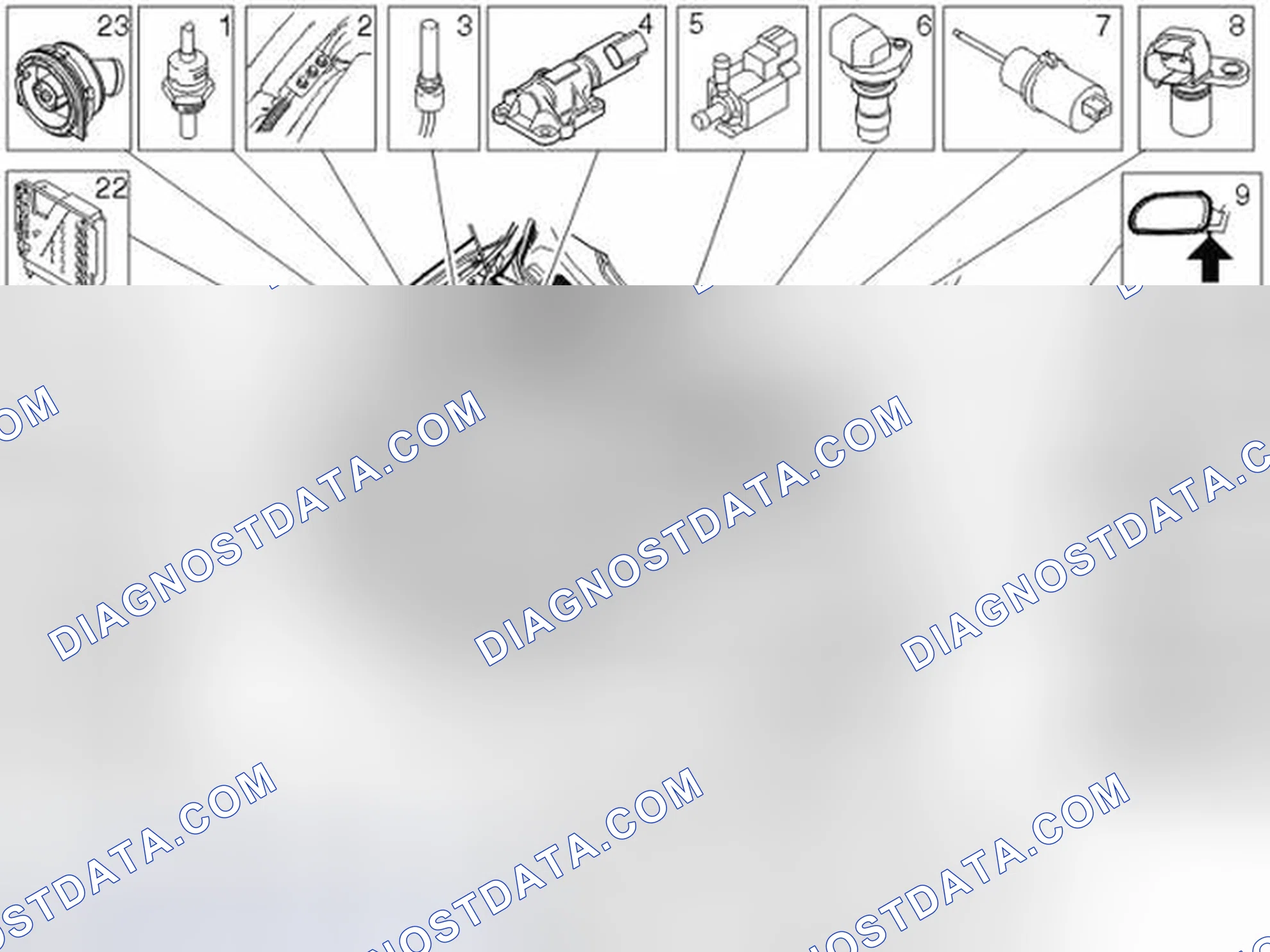 Scheme 80: LOCATION OF COMPONENTS, ENGINE COMPARTMENT