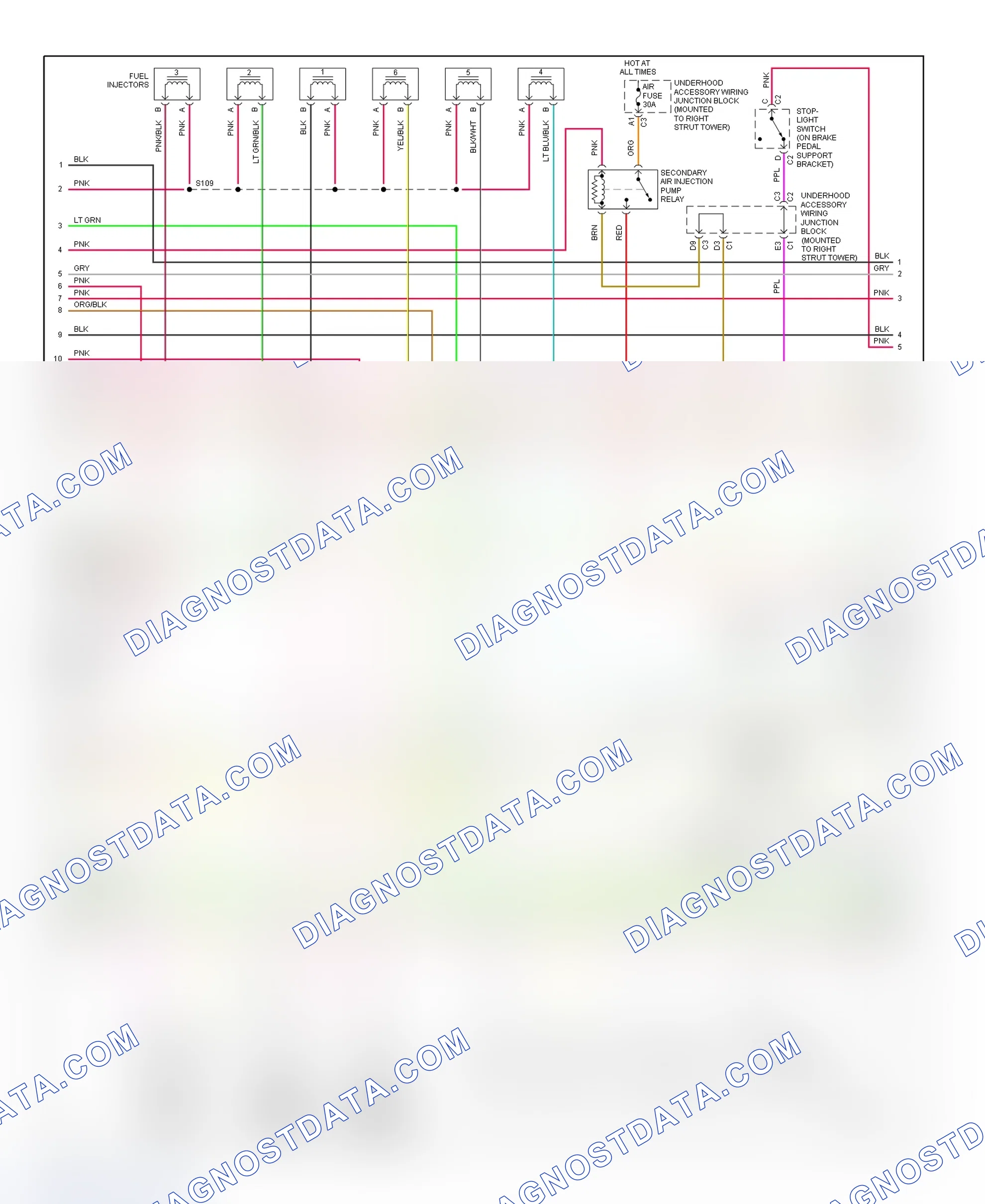 Scheme 102: PCM Wiring Diagram (Grand Prix - 3.1L - 2 Of 4)