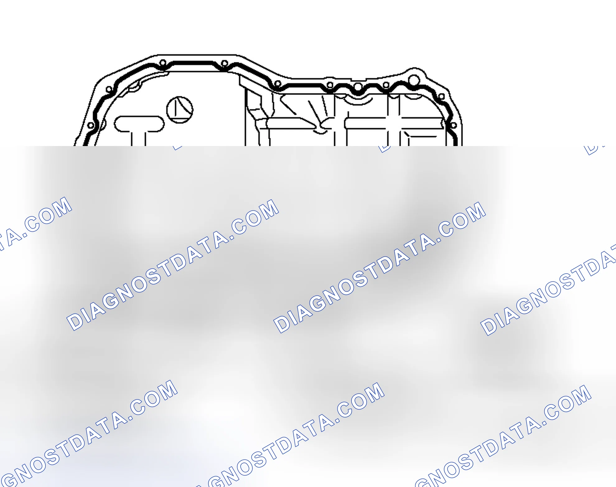 Scheme 45: >> A << ENGINE OIL PAN INSTALLATION