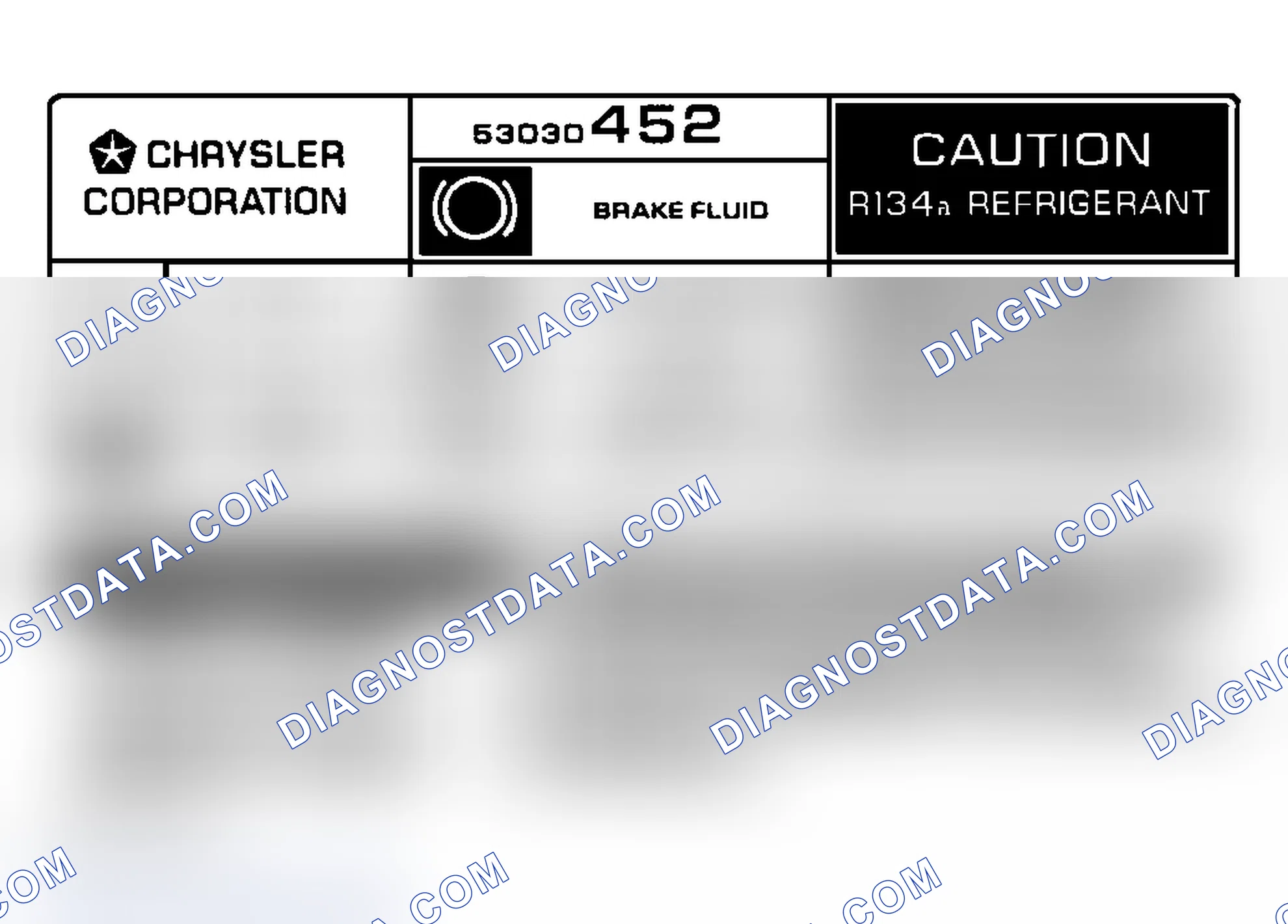 Scheme 6: Underhood A/C Specification Labels