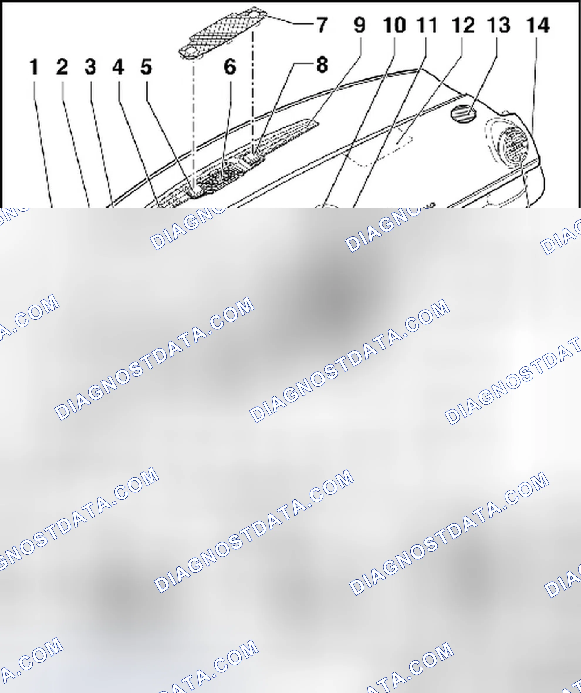 Scheme 6: INSTRUMENT PANEL COMPONENT LOCATION OVERVIEW