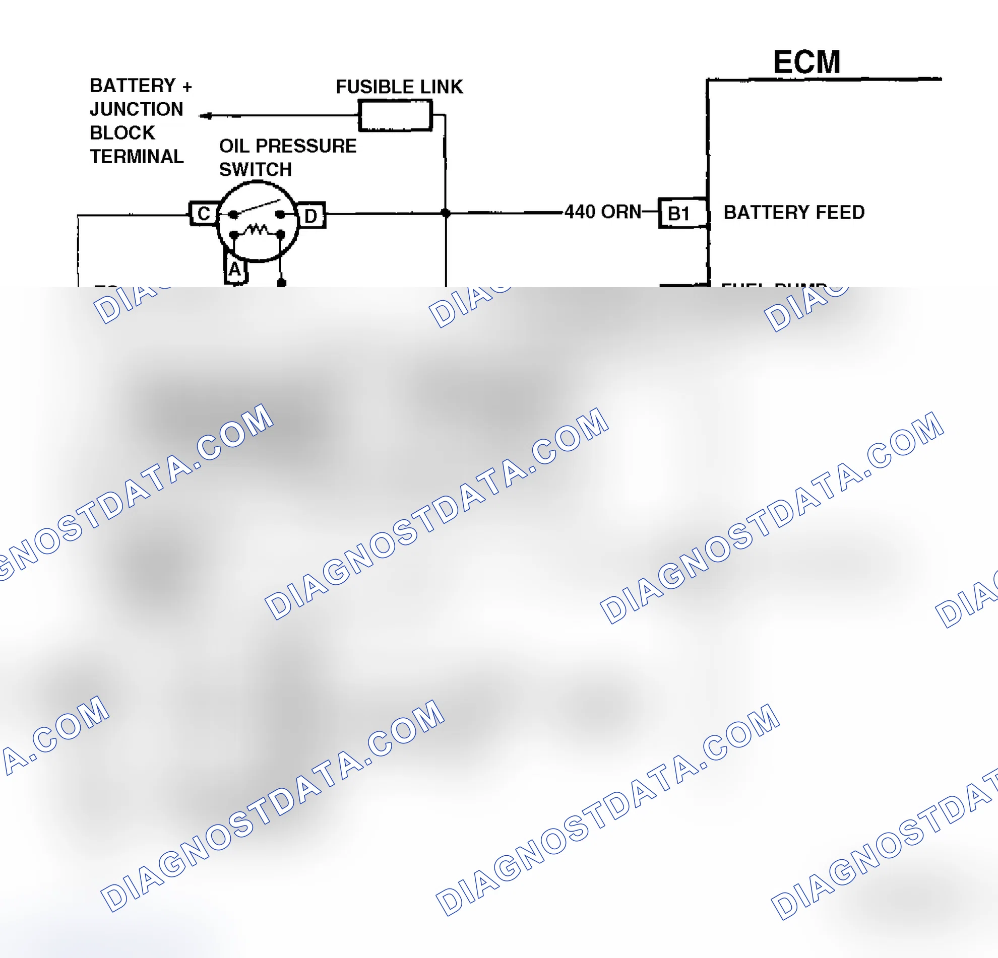 Scheme 170: Code 54 Schematic ("G" Series) Fuel Pump Circuit