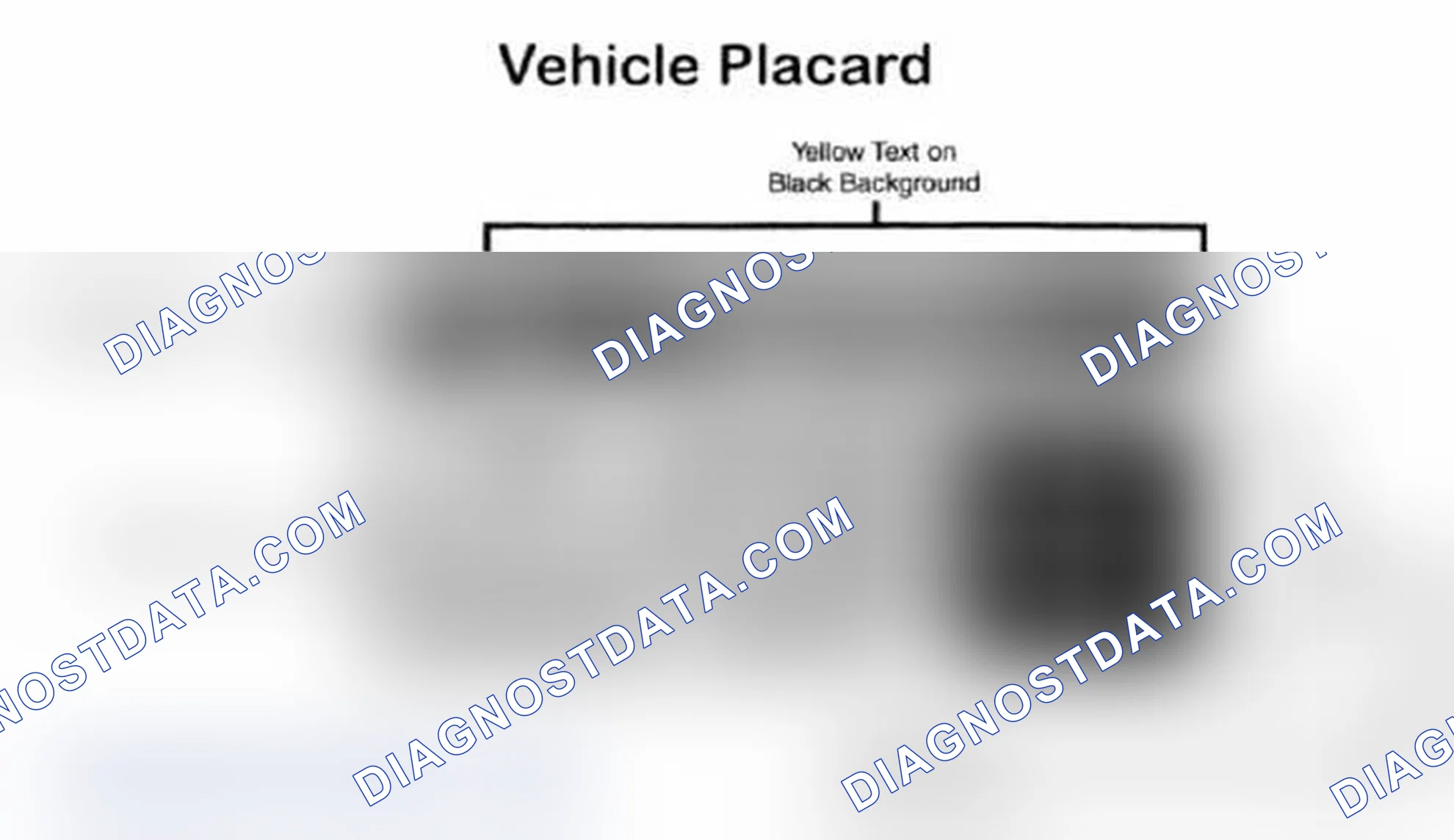 Scheme 28: Vehicle Tire Placard - Typical