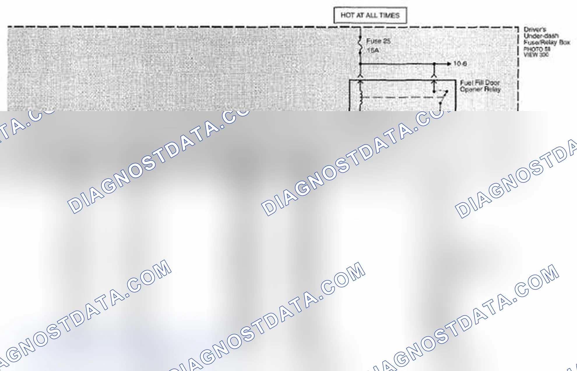 Scheme 401: Fuel Fill Door Opener Circuit Diagram (Page 135-1)