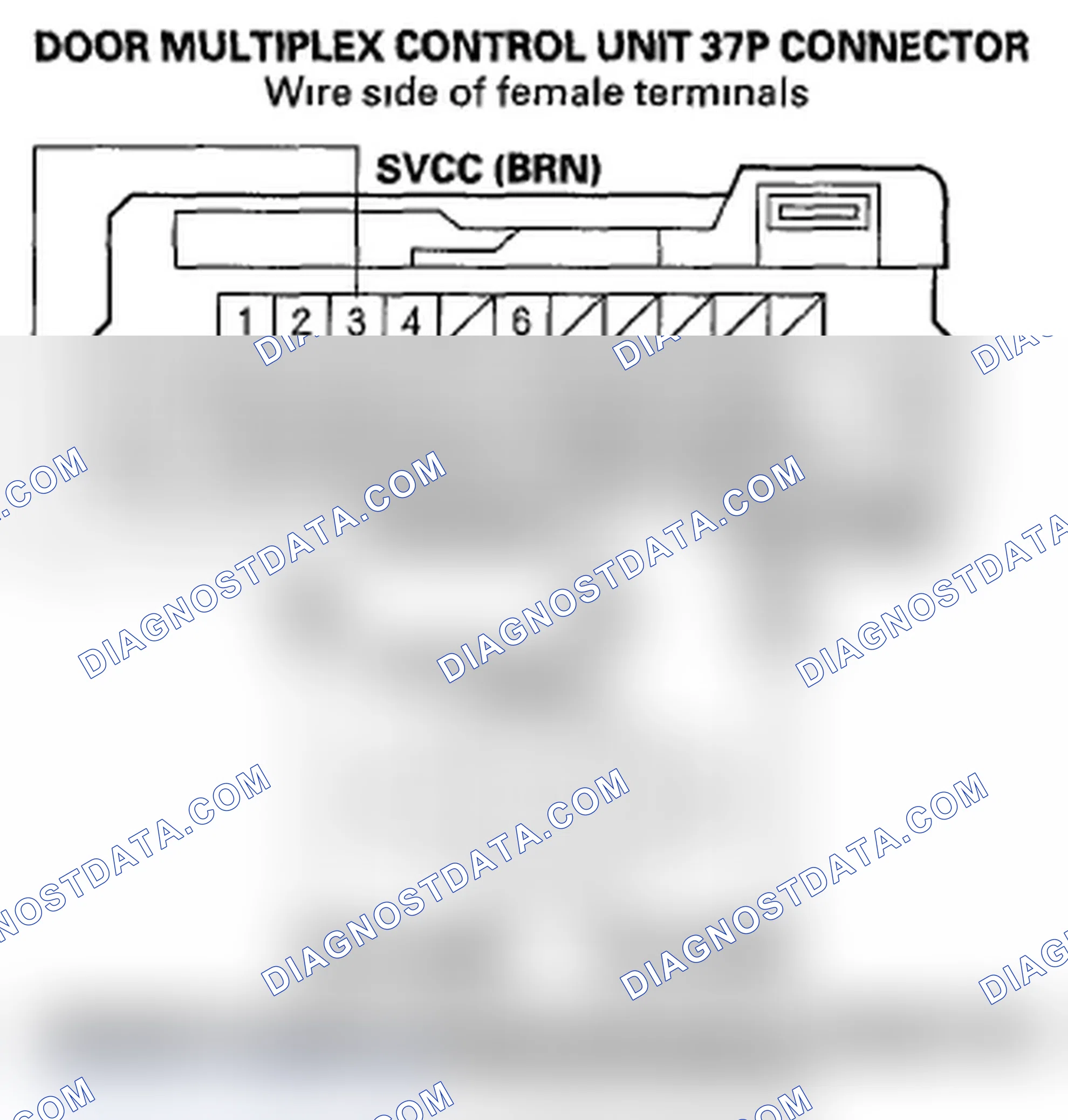 Scheme 7: DTC B1125: Driver's Power Window Motor A Pulse Error; DTC B1126. Driver's Power Window Motor B Pulse