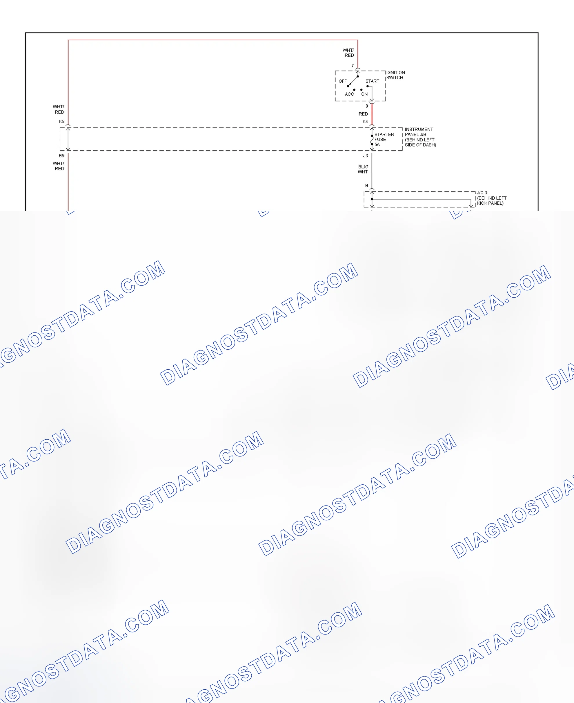 Scheme 13: Starting System Wiring Diagram (ES300)