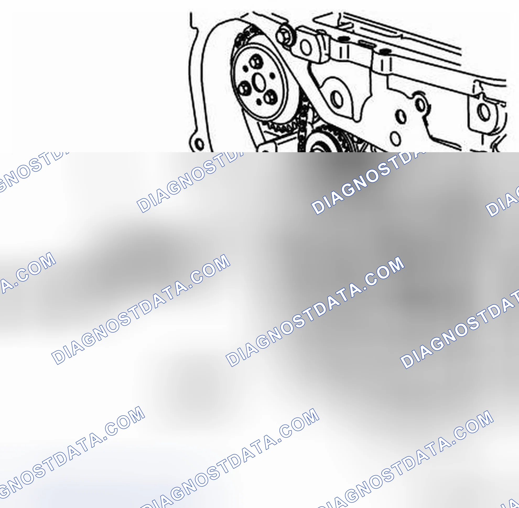 Scheme 243: Water Pump and Balance Shaft Chain and Tensioner Installation