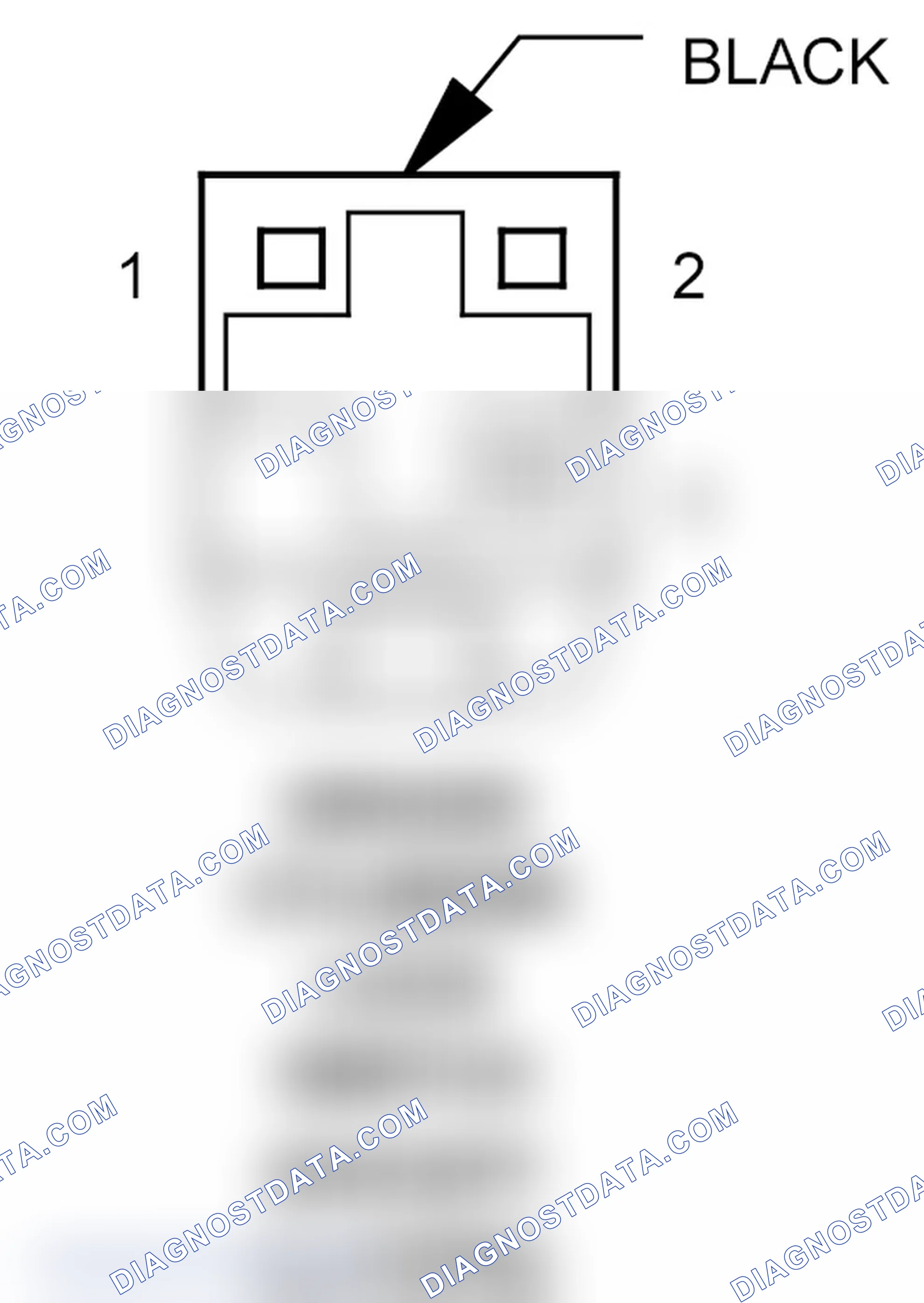 Scheme 116: Driver Cylinder Lock Switch (Except Europe) Connector End View