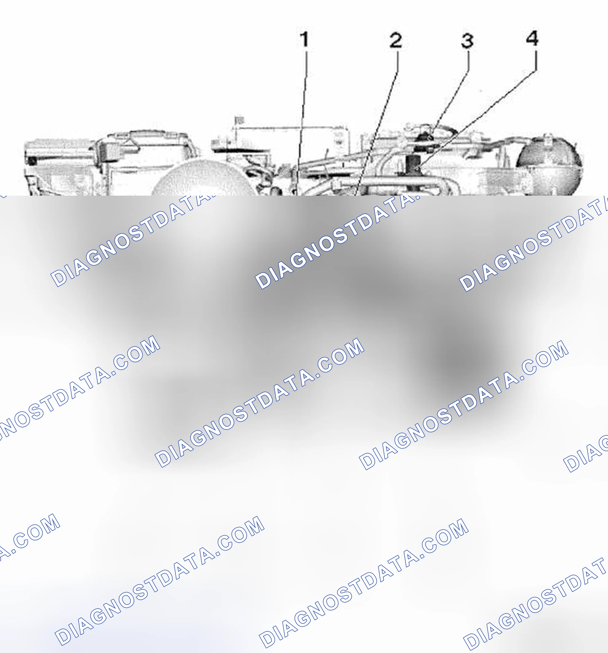Scheme 43: COOLANT CIRCUIT OVERVIEW, GOLF BLUE-E-MOTION, FRONT