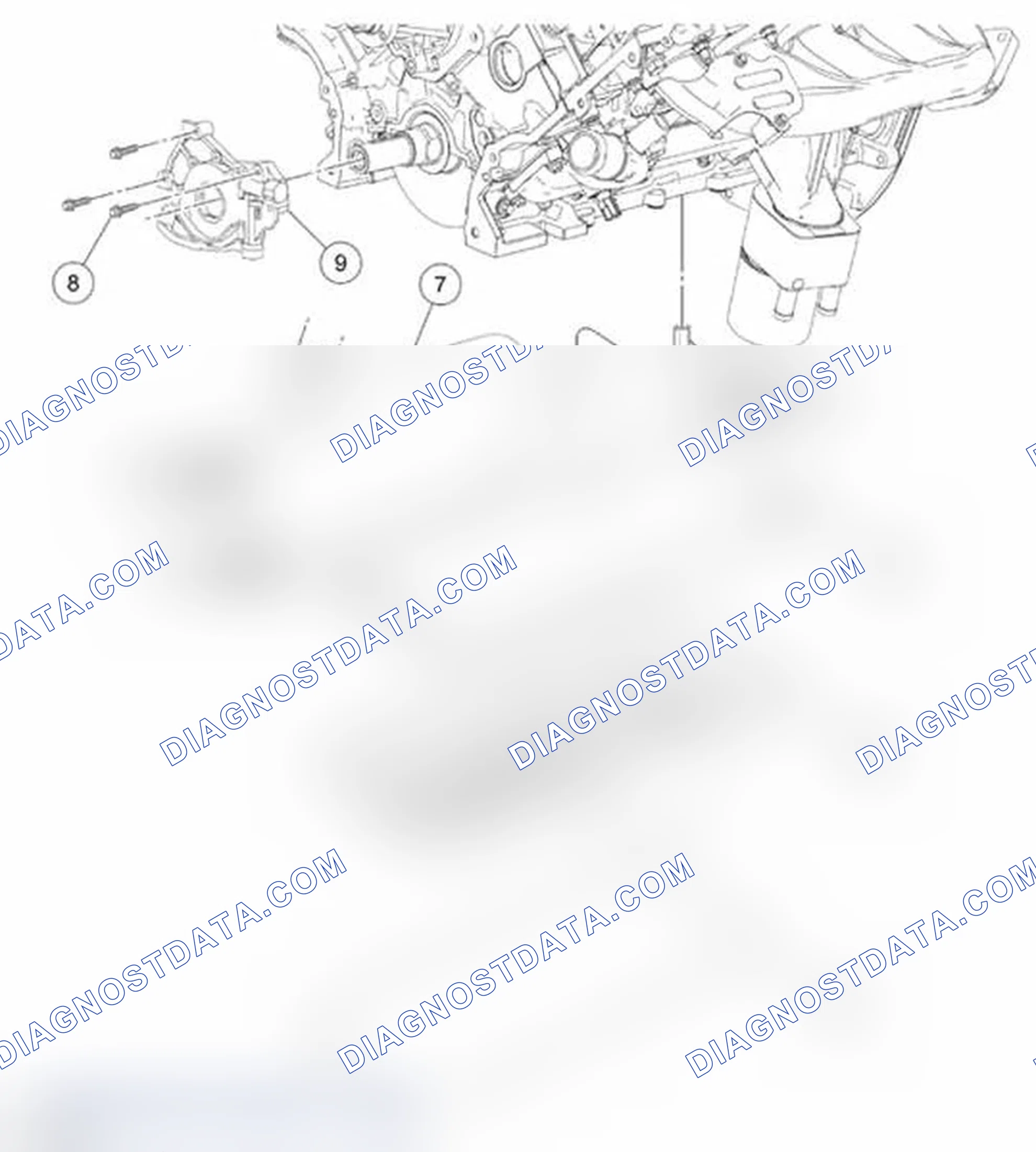 Scheme 1066: Engine Lubrication Components - Exploded View