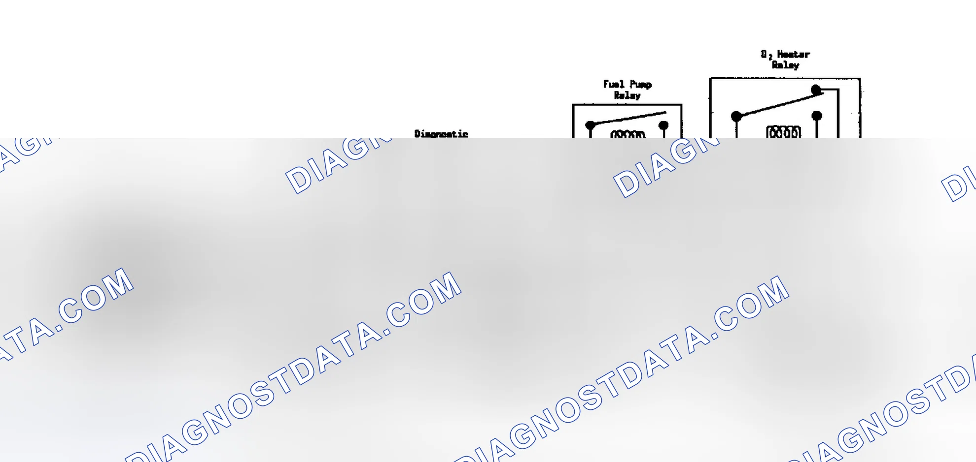 Scheme 102: Fault 1002: Circuit Diagram O2 Heater Circuit Low