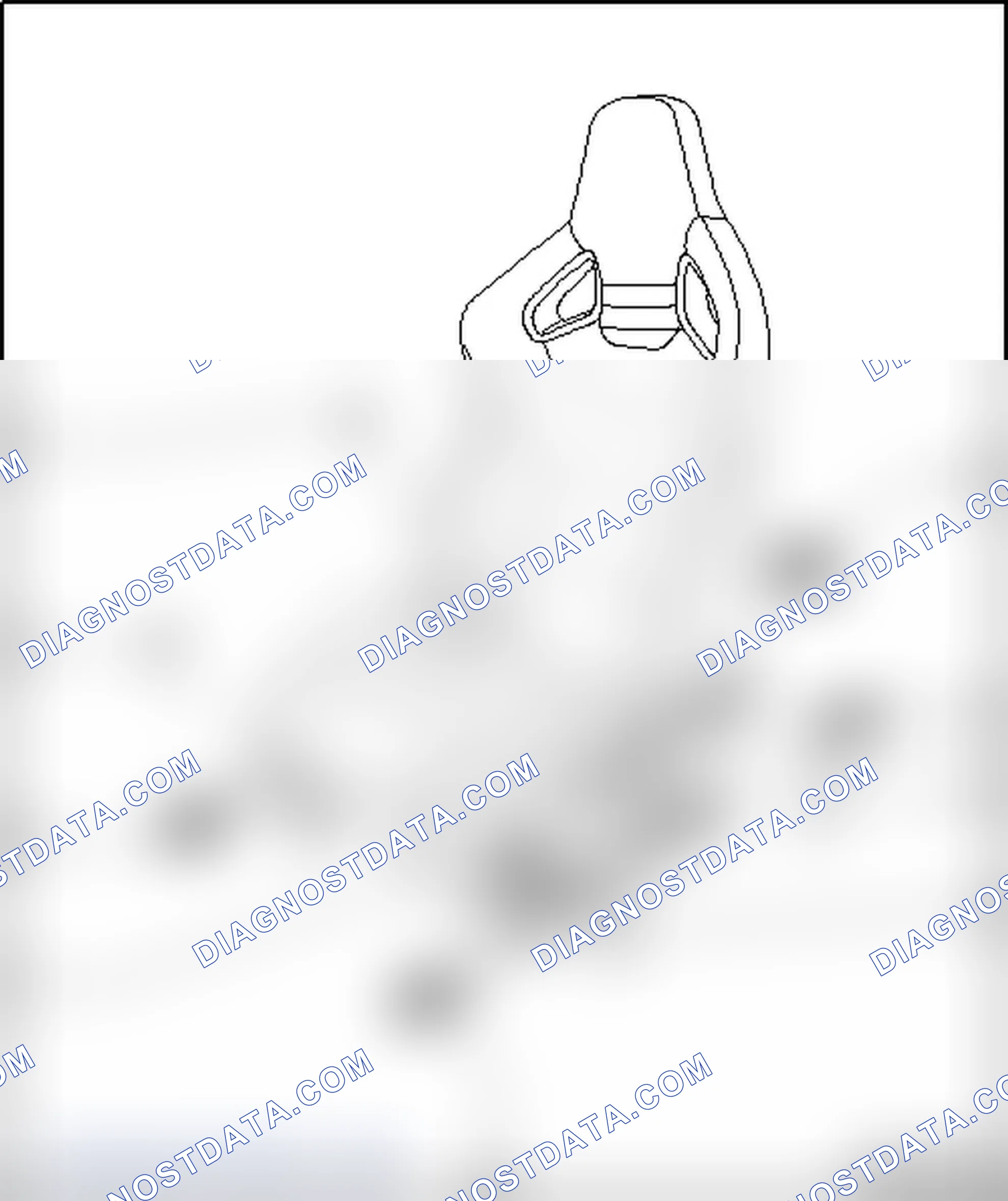 Scheme 78: FRONT BUCKET SEAT OVERVIEW