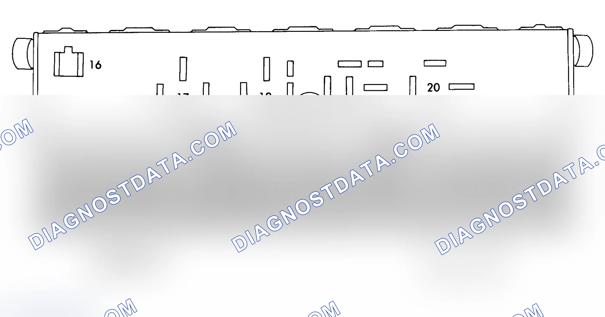 Scheme 6: FUSE PANEL IDENTIFICATION (1983 QUATTRO)